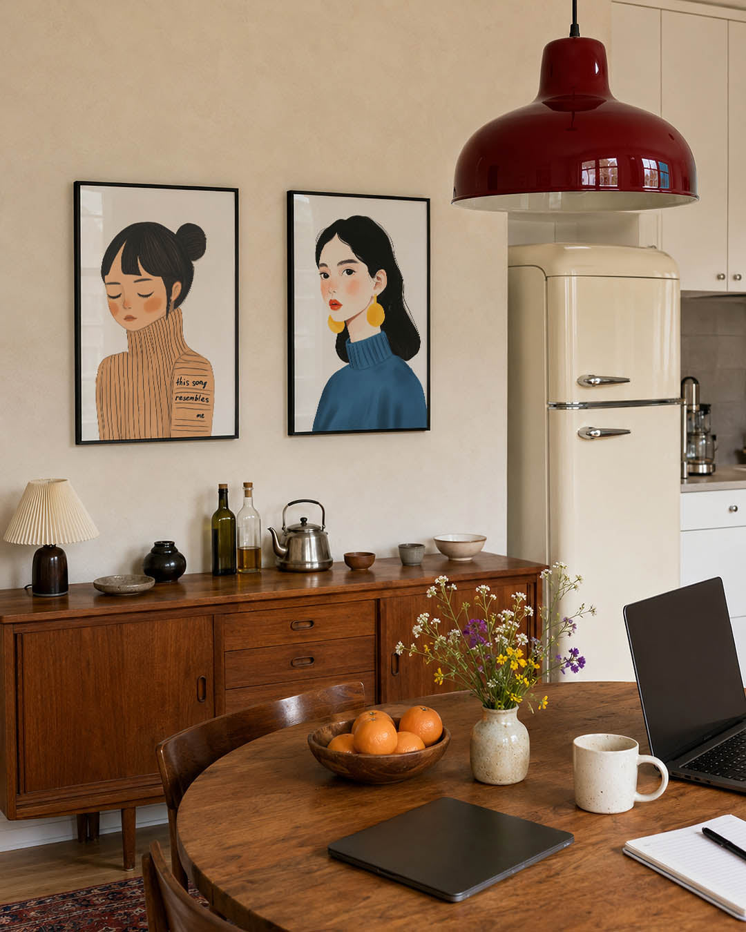 Zachte lijnenspel Posterset