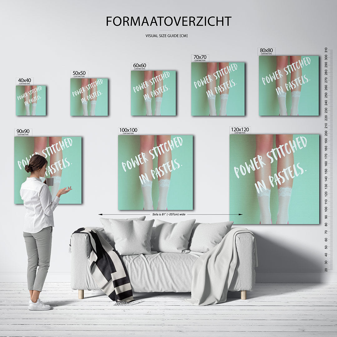 Pastel elegantie Kunstwerk