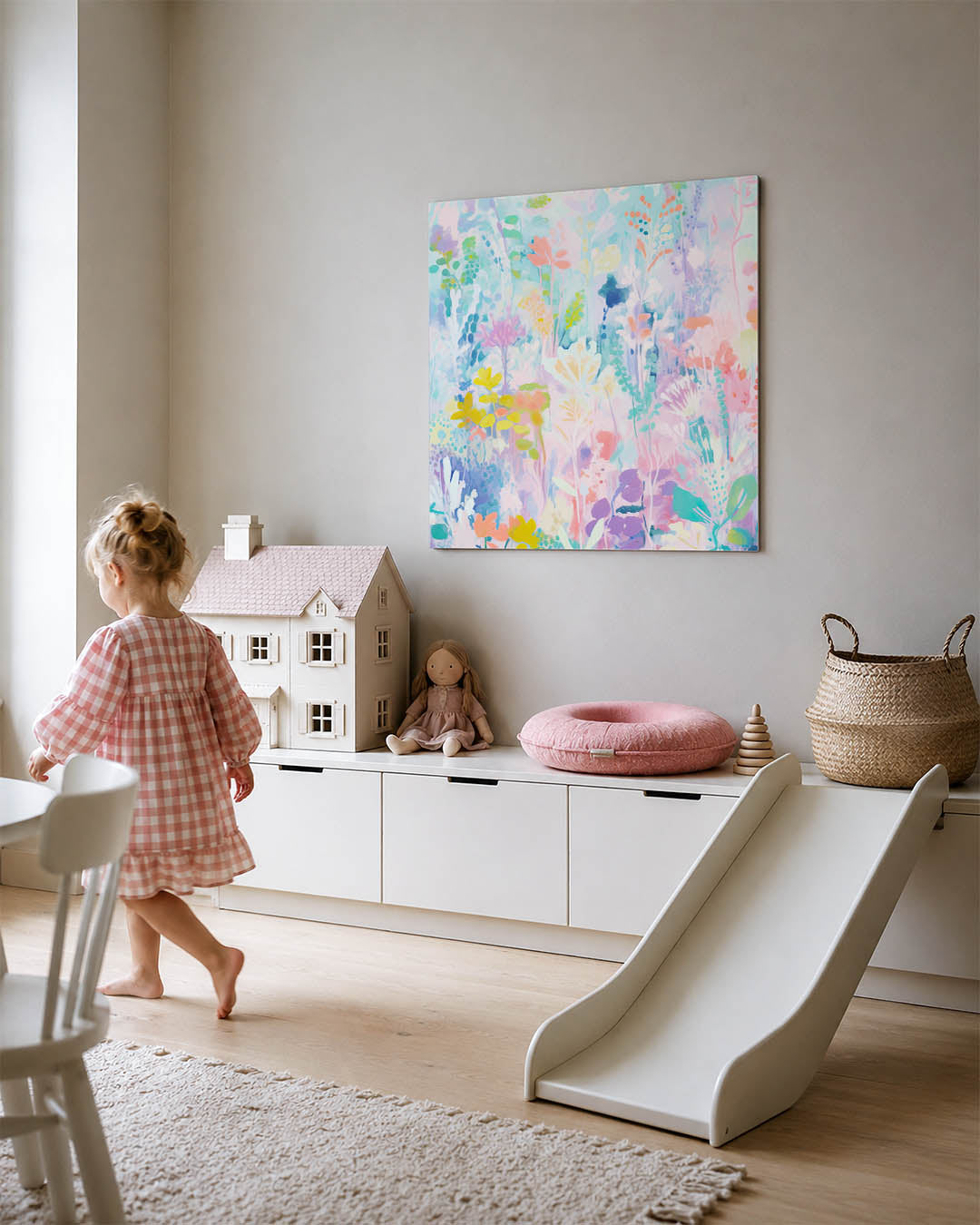 Kleurrijke bloemenpracht Kunstwerk