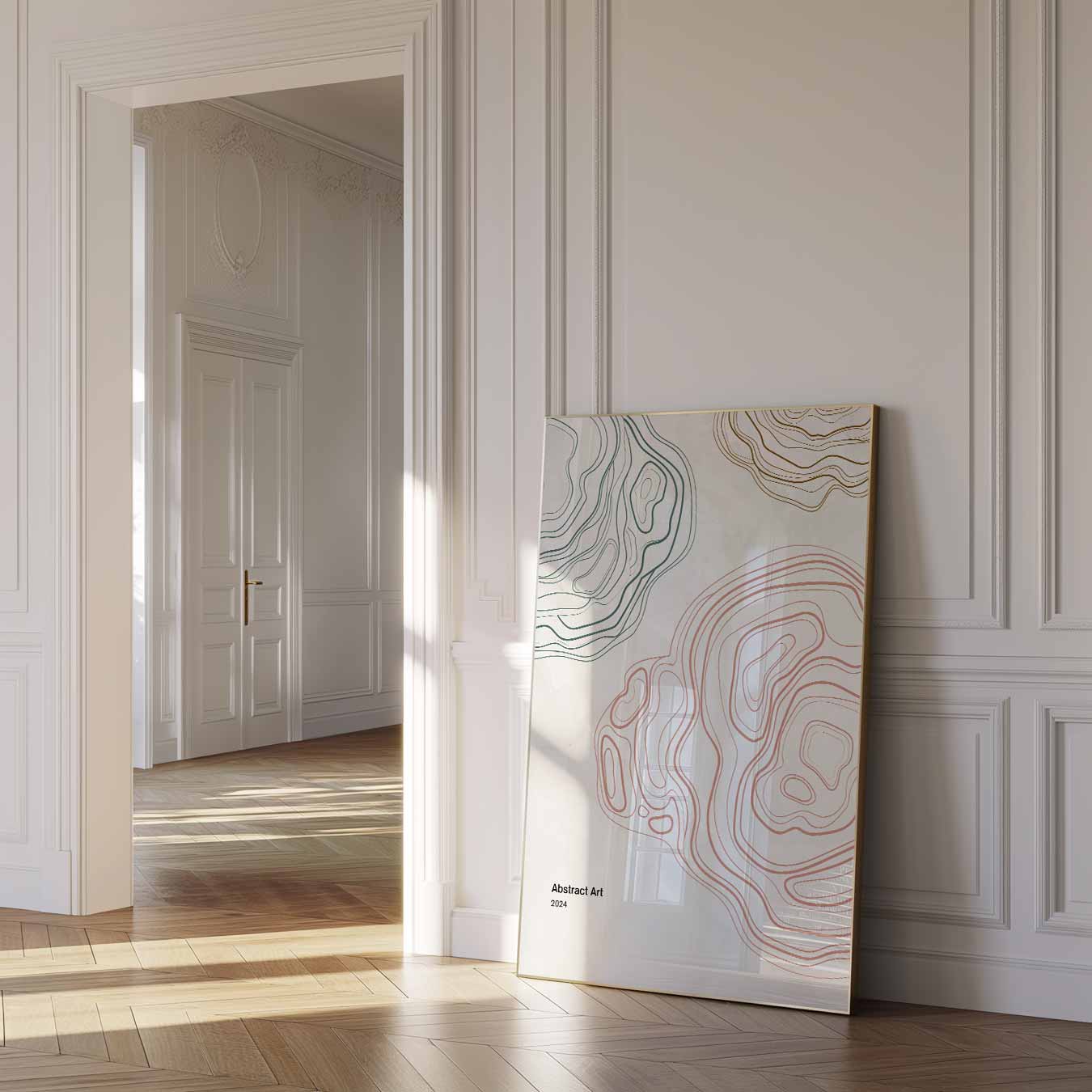 Moderne Abstracte Kunst Poster-WallArtistic