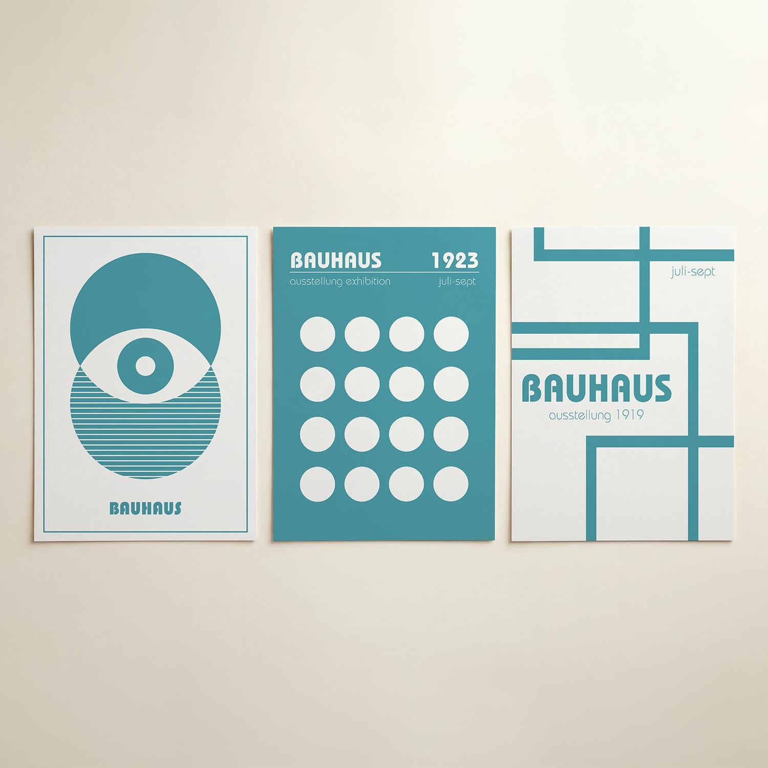 Cirkel en lijnen Posterset