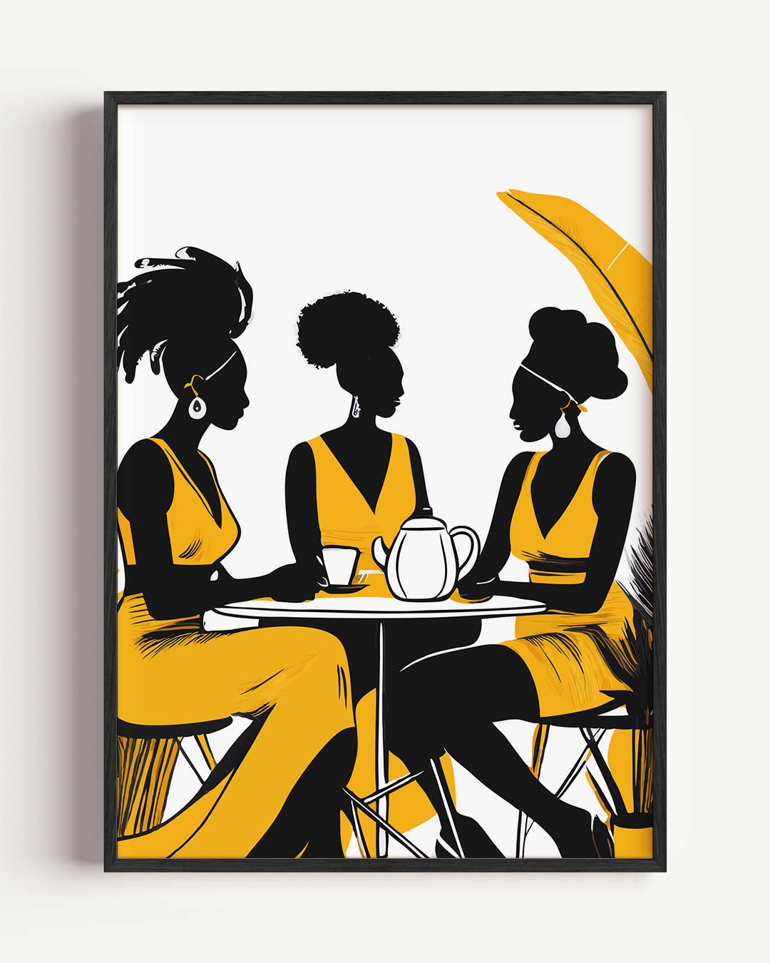 Vriendinnencafé Art Print Poster-WallArtistic