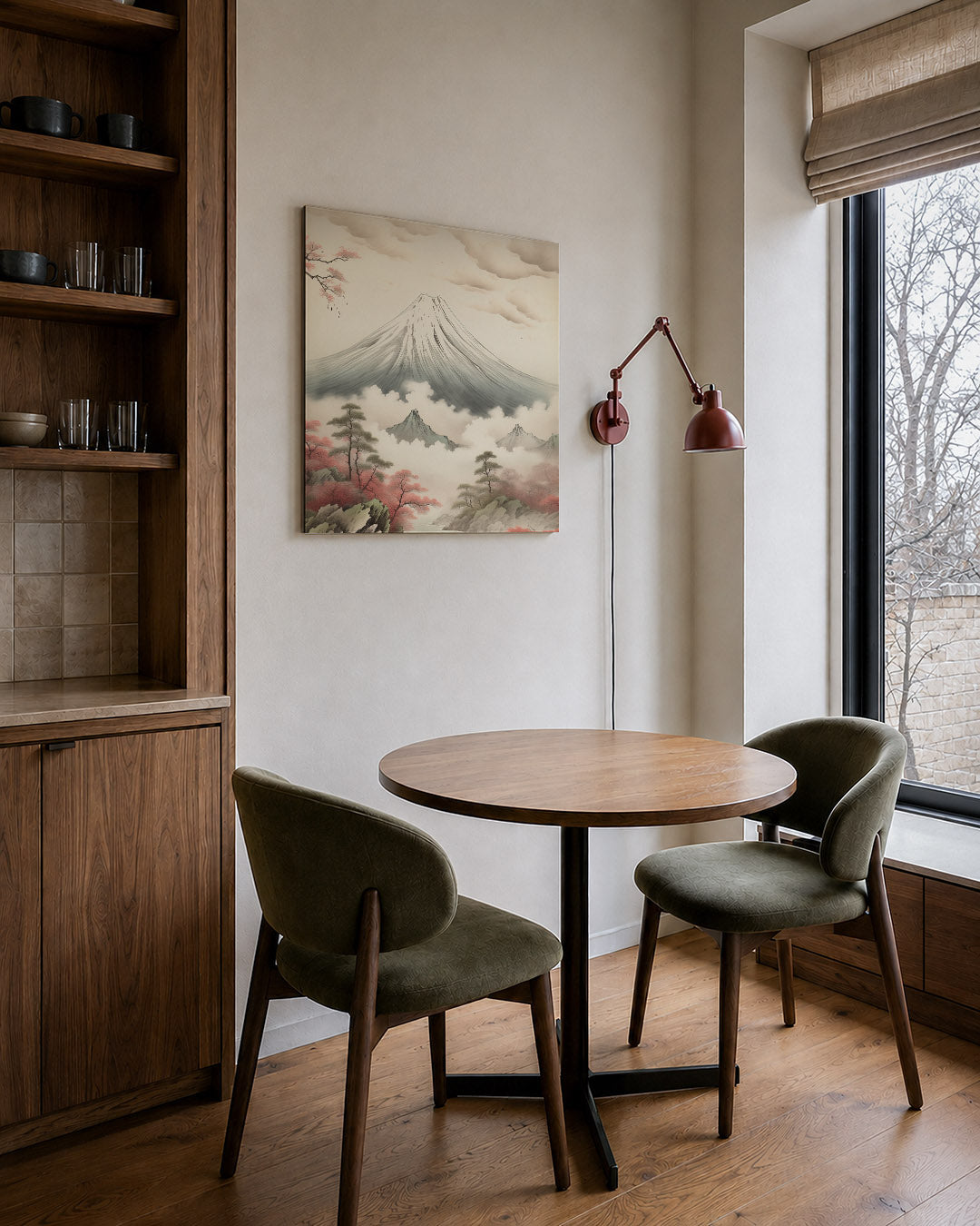 Serene berglandschap Kunstwerk
