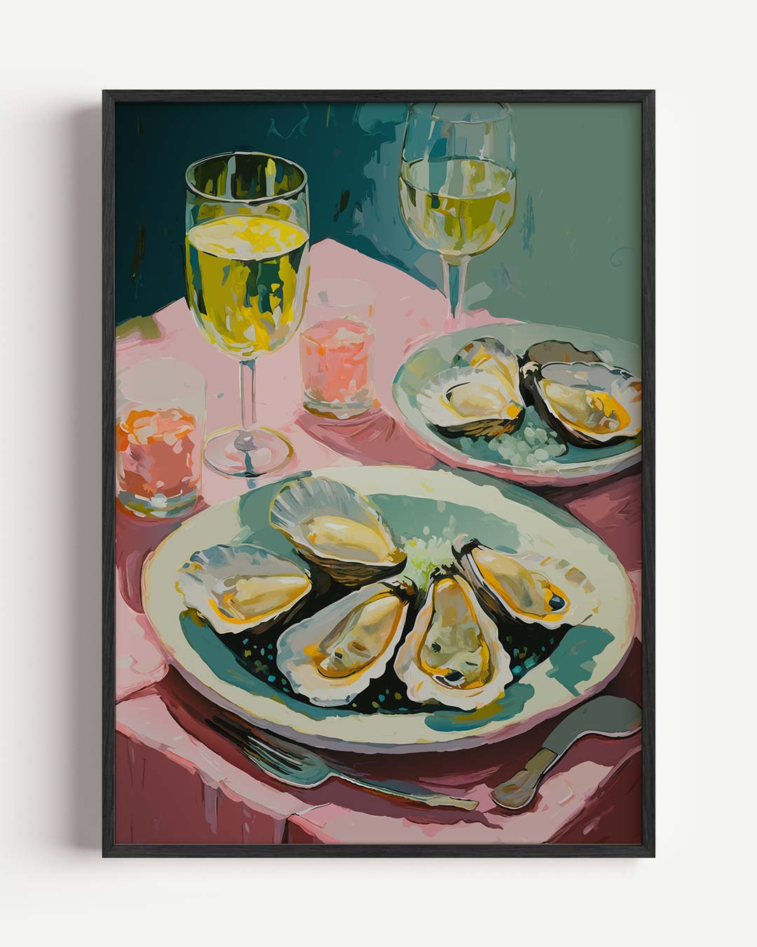 Elegante Oester Avond Poster-WallArtistic
