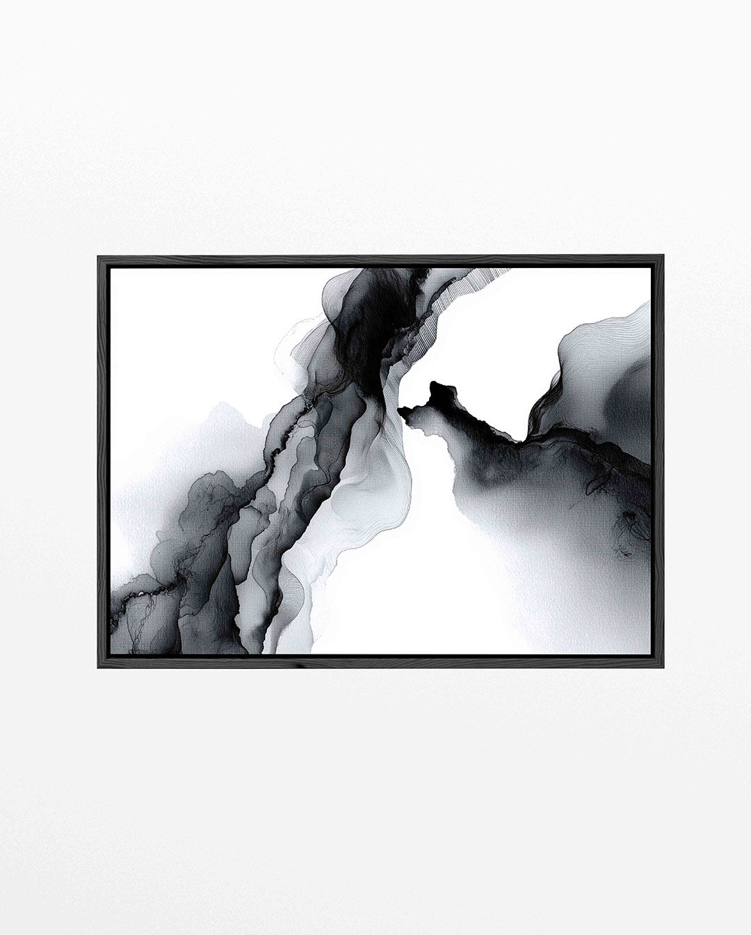 Vloeiende lijnen compositie Kunstwerk
