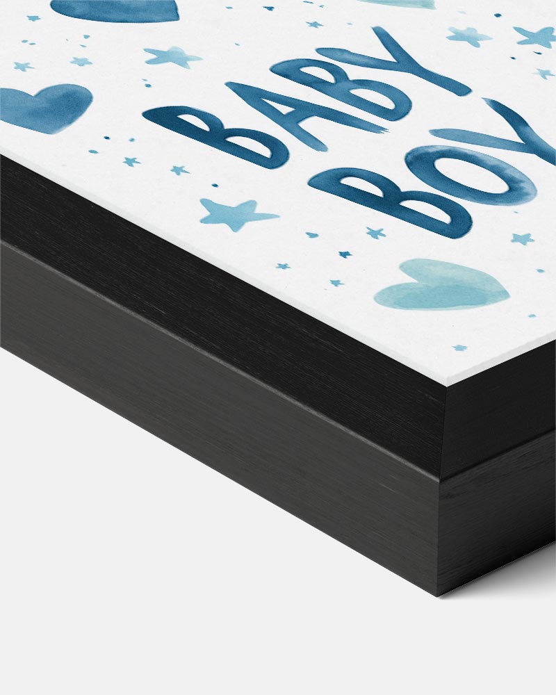 Liefdevolle Baby Jongen Poster-WallArtistic