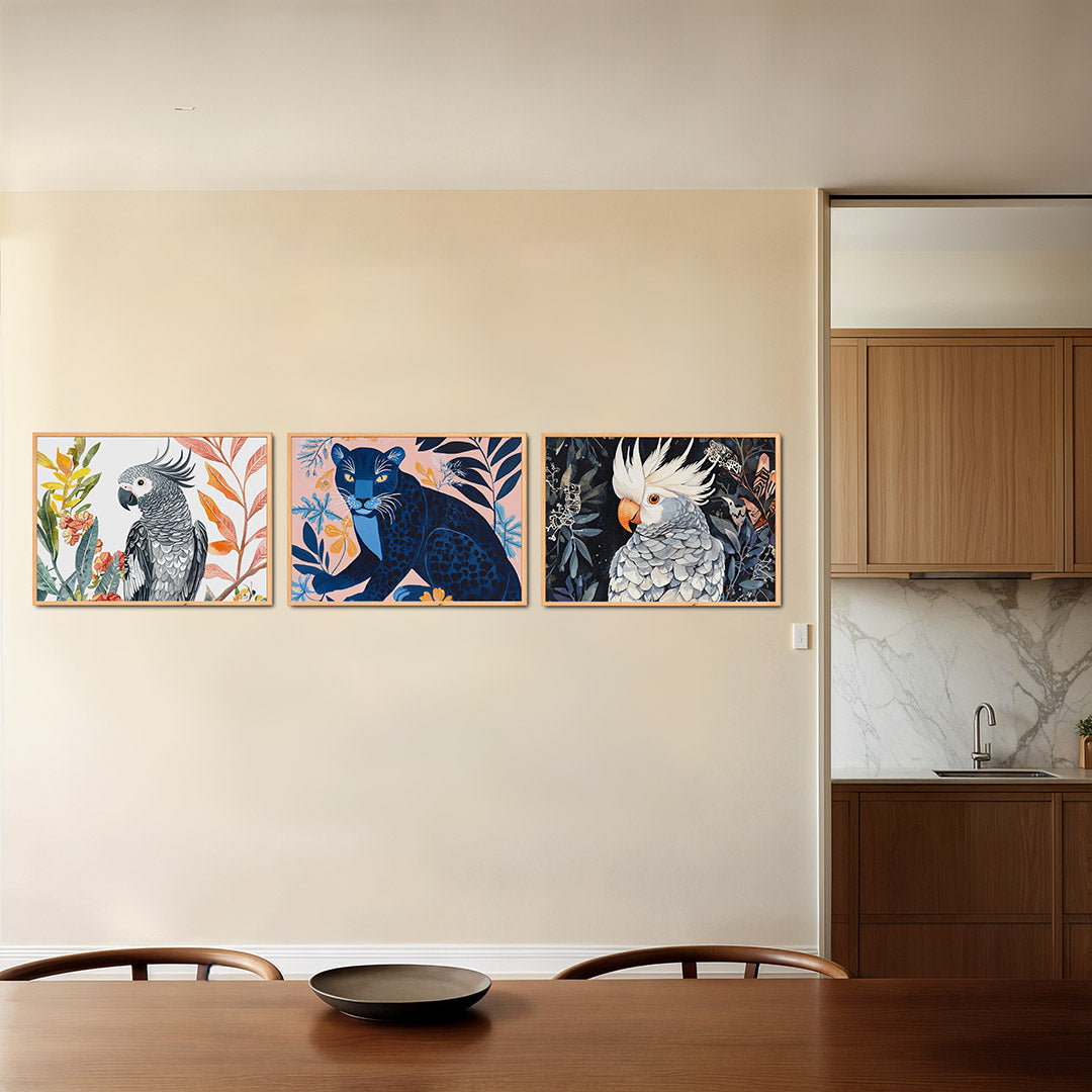 Vogels en bladeren Posterset