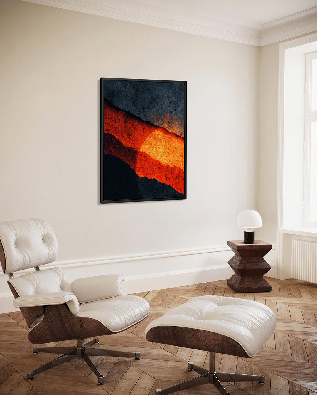 Vurige horizon Kunstwerk