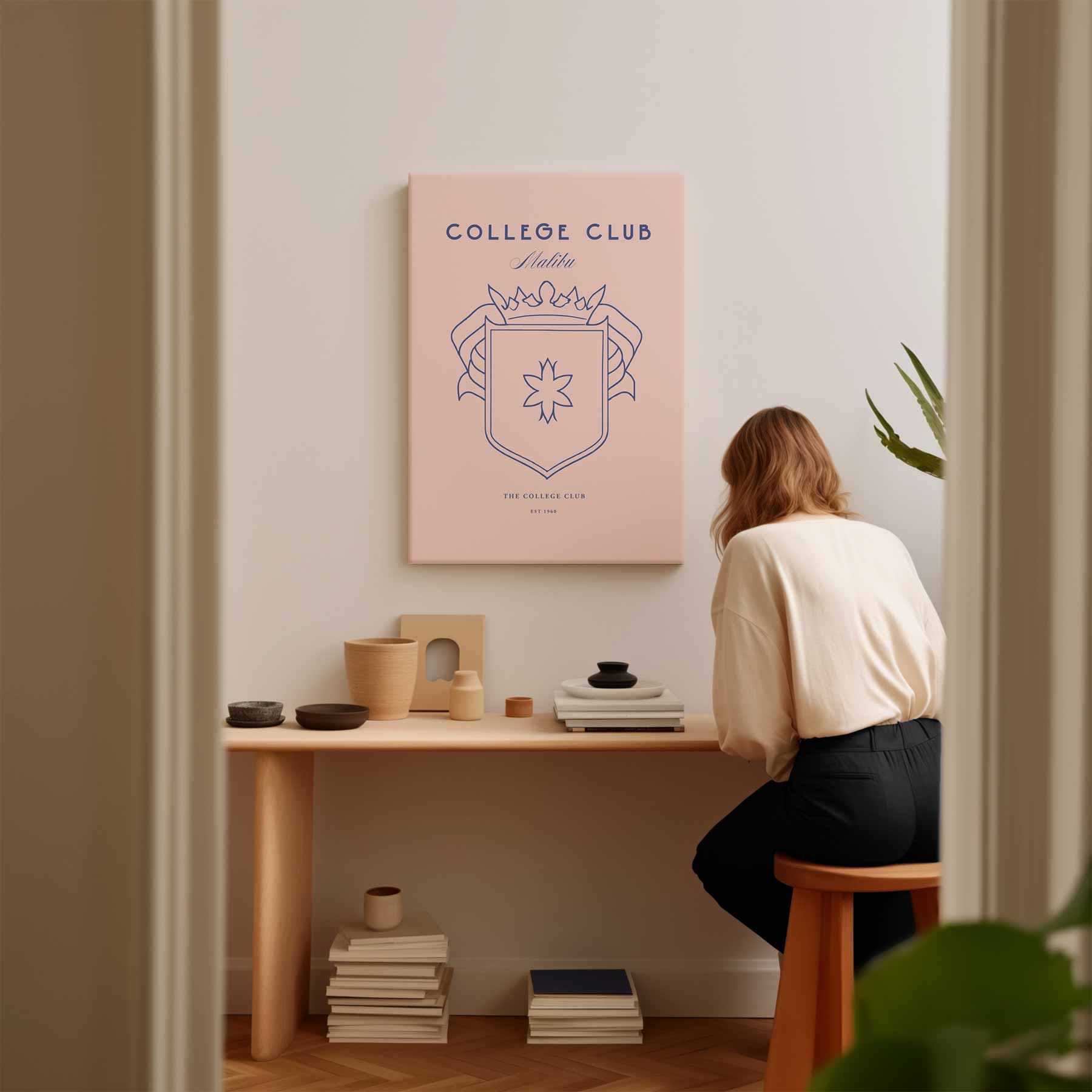 Elegante College Club Wapenschild Poster