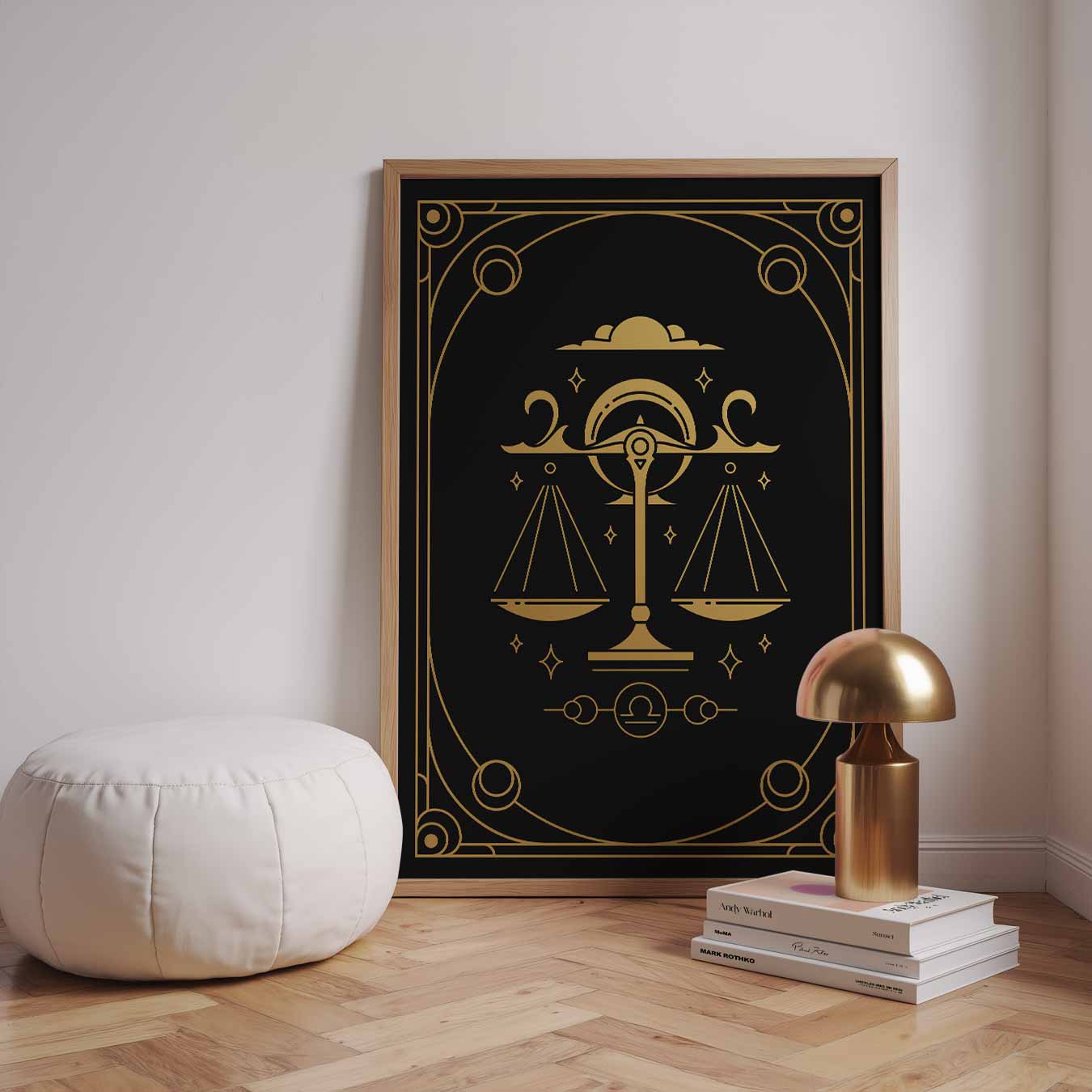 Stijlvolle Weegschaal Poster-WallArtistic