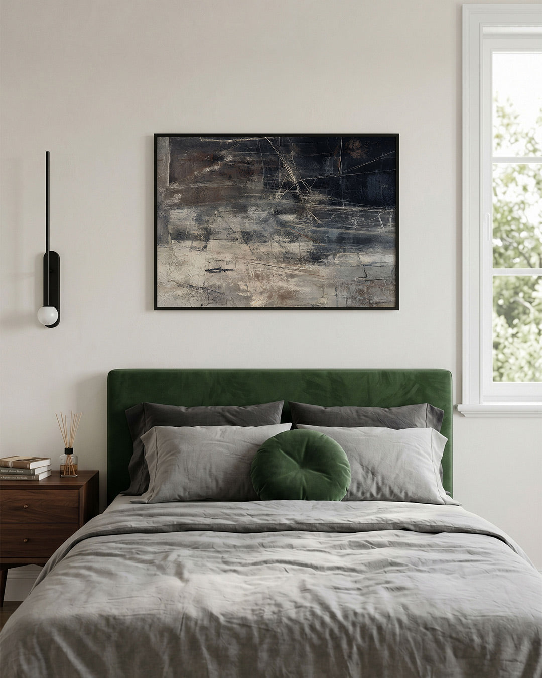 Abstracte lijnen en texturen Poster