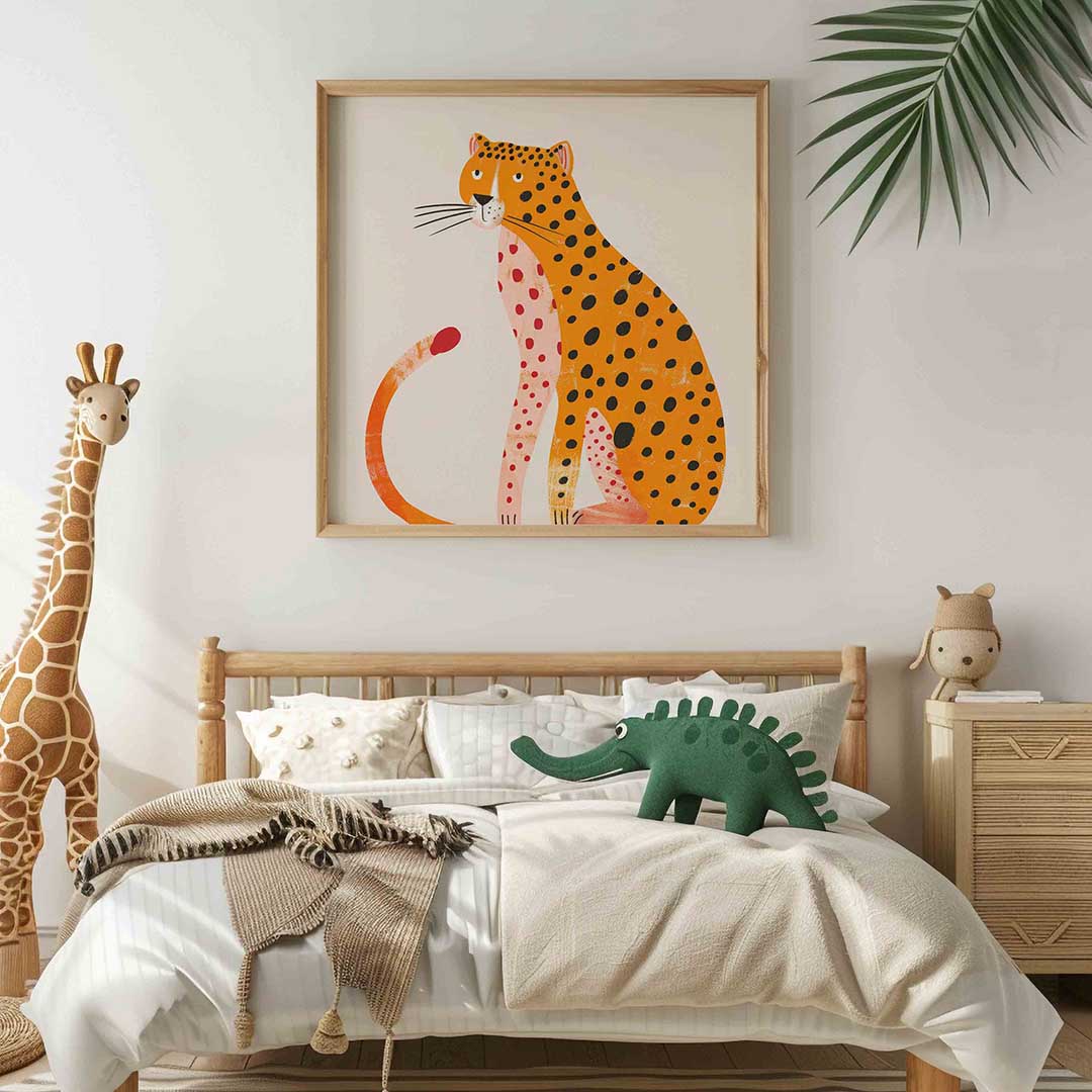 Luipaard met stippen Poster