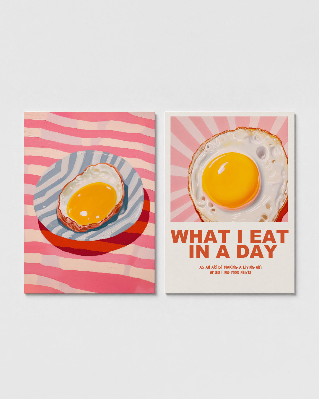 Eivormige kleurvlakken Posterset