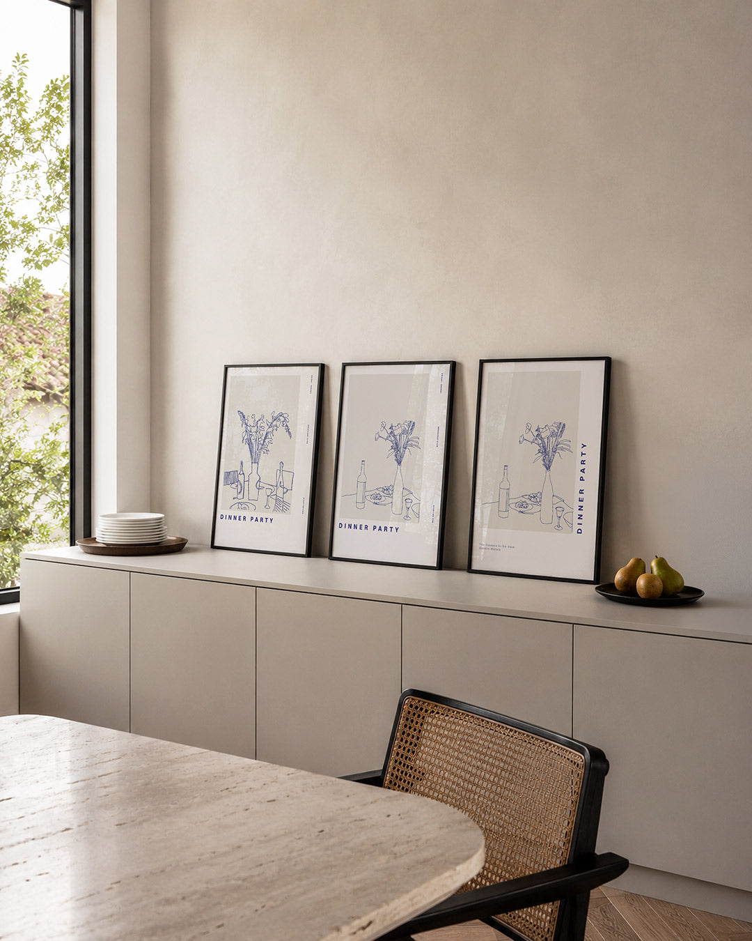 Lijnenspel en eenvoud Posterset