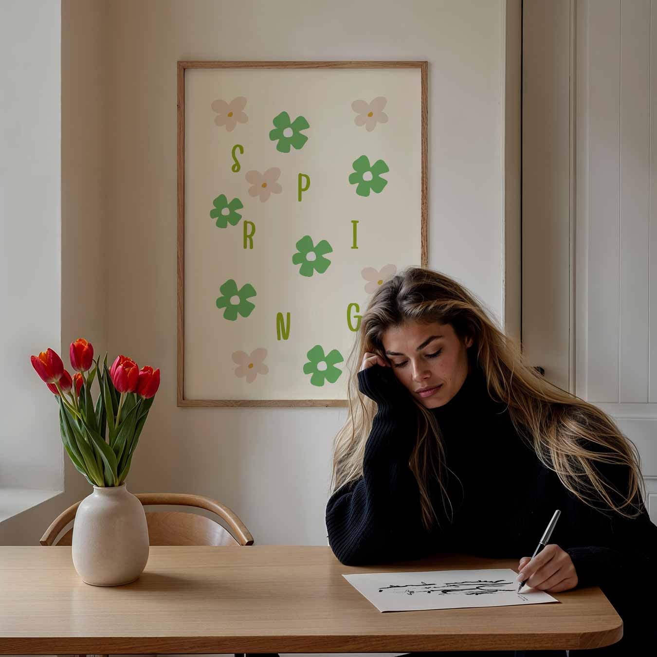 Bloemenpracht Lente Poster-WallArtistic