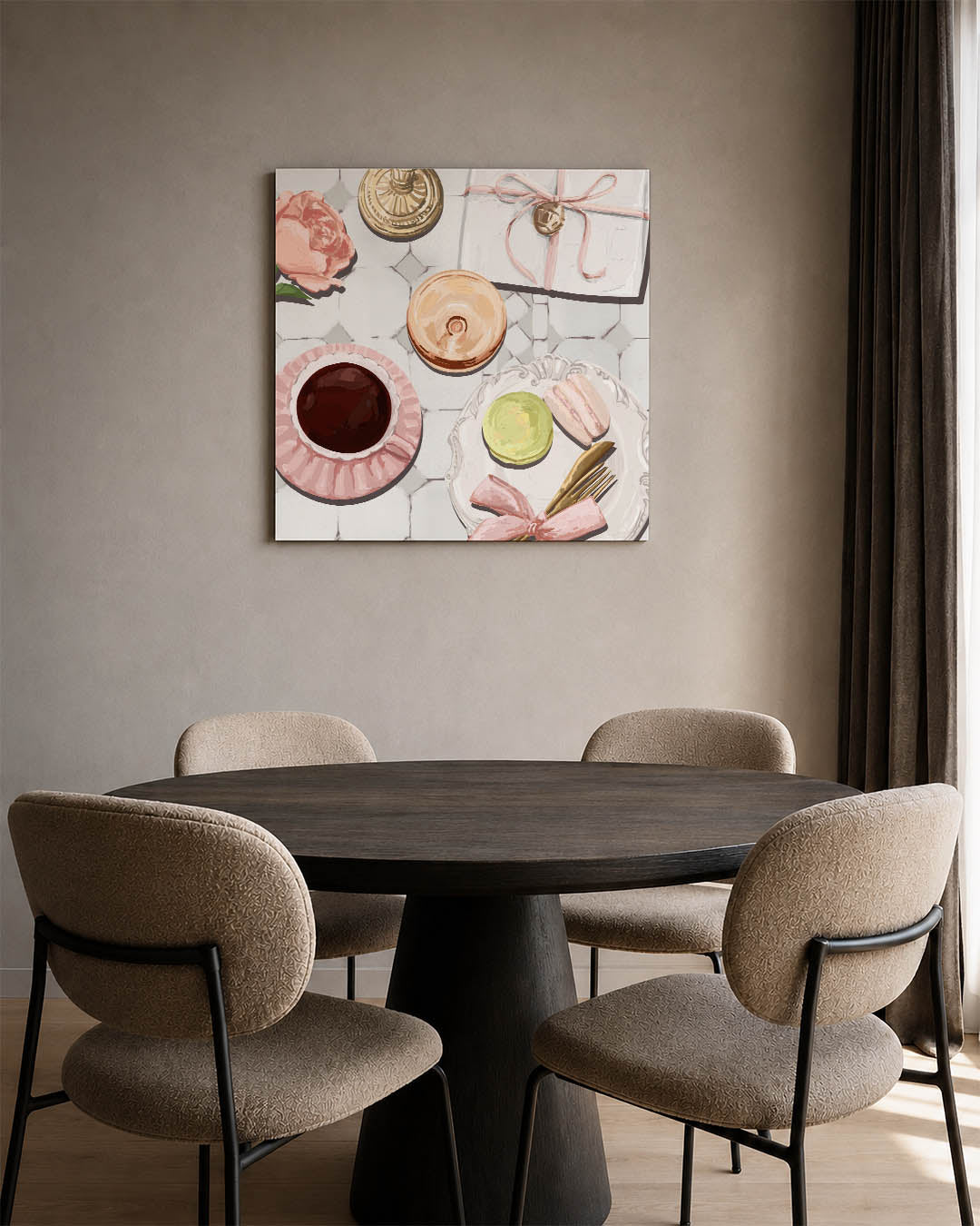 Elegante tafelscène Kunstwerk