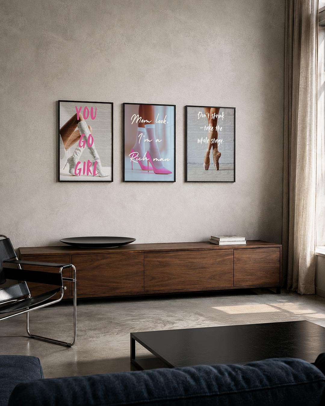 Krachtige stijl Posterset