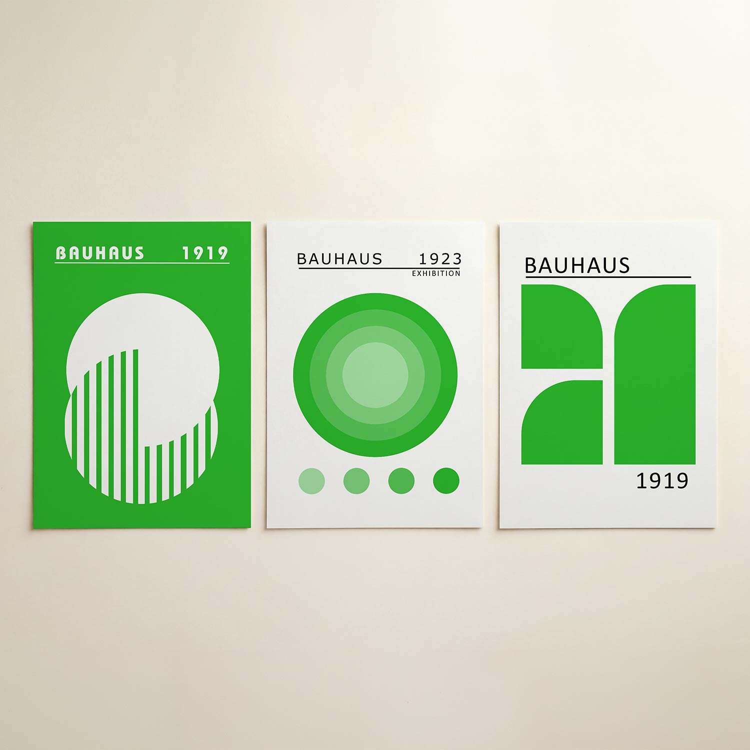 Cirkel en strepen Posterset