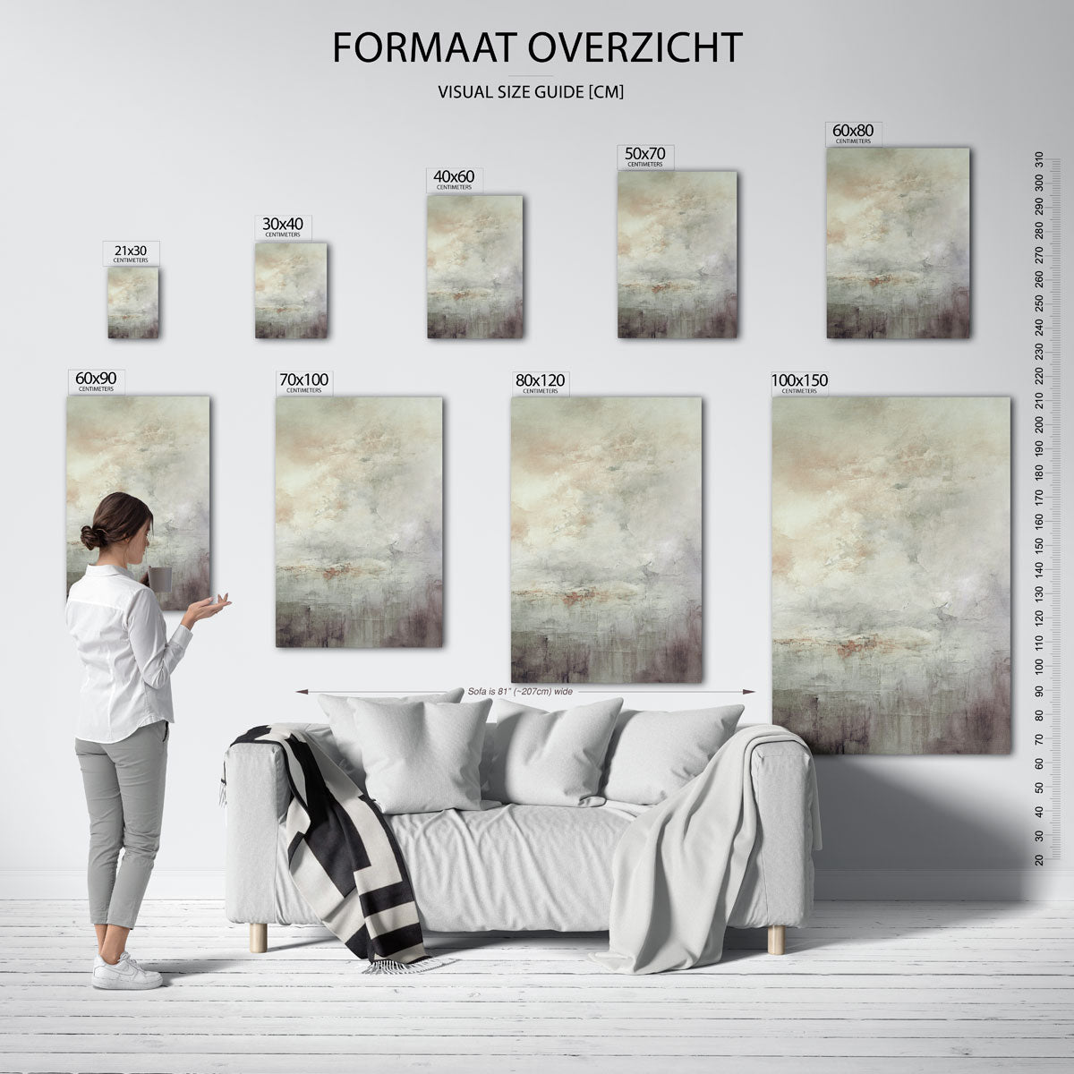 Abstracte wolken Poster