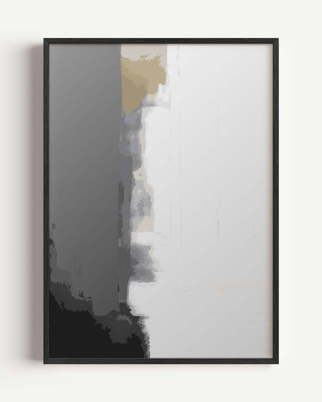 Mystieke Grijs Abstractie Poster-WallArtistic