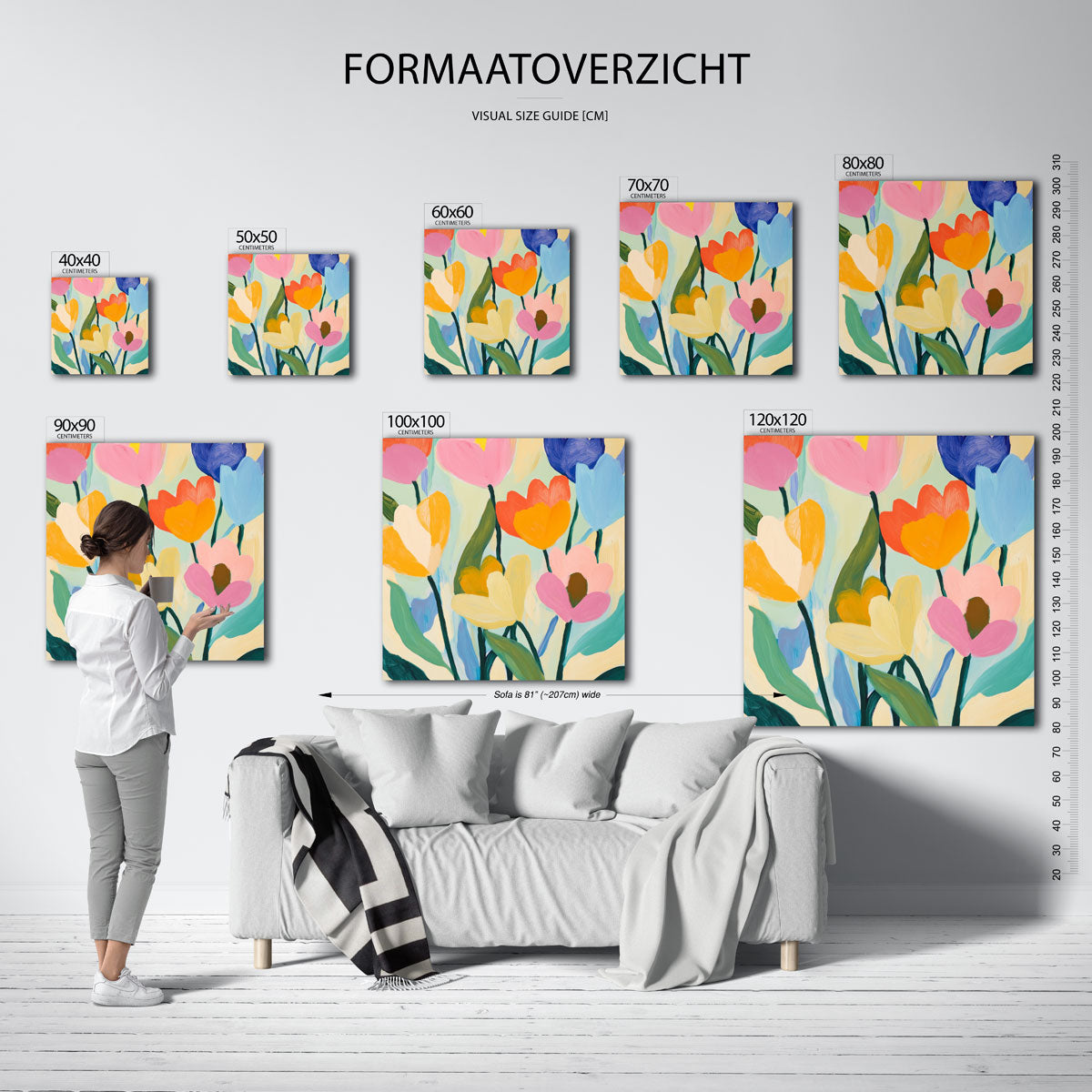 Bloemen in levendige kleuren Poster
