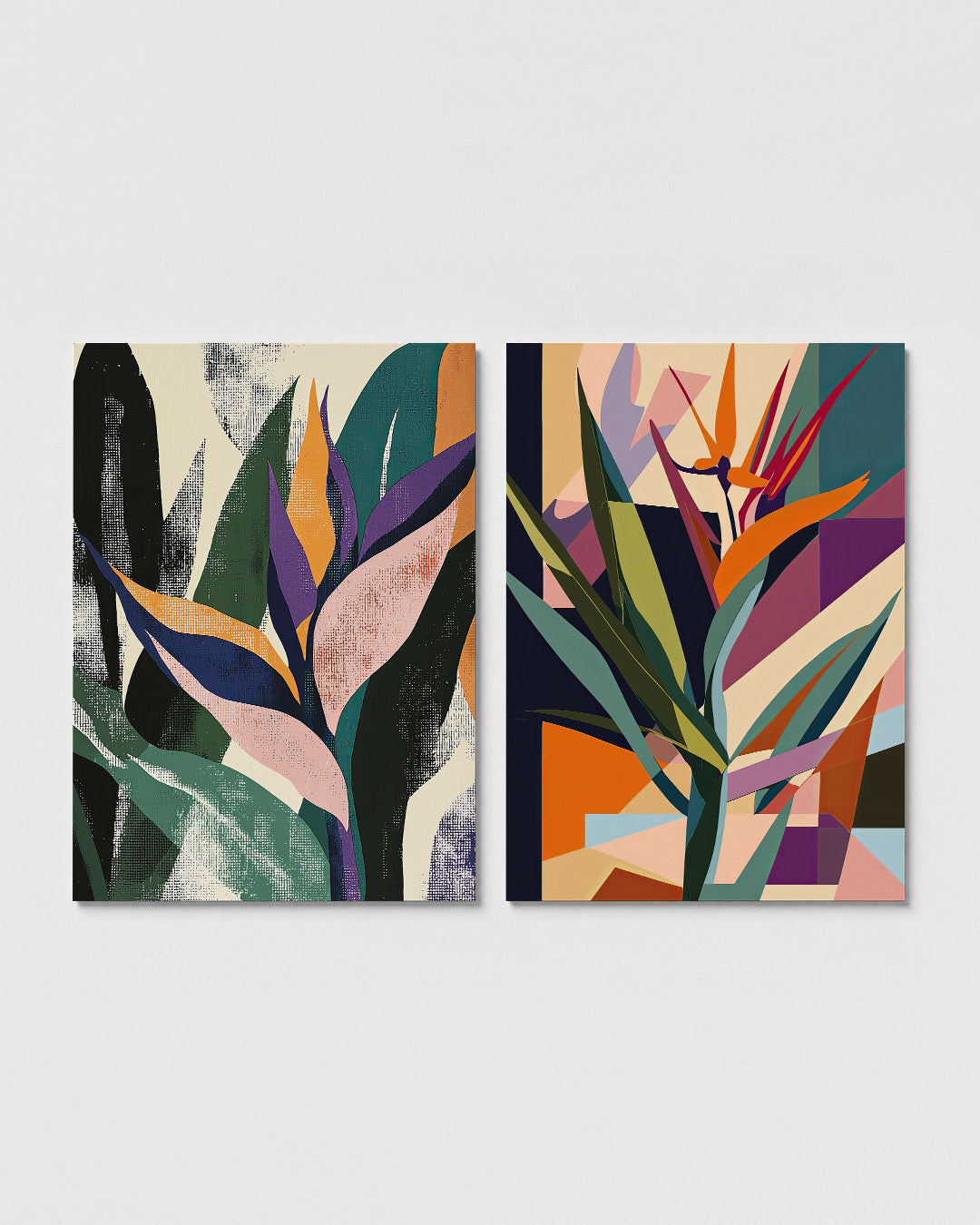 Kleurrijke bladvormen Posterset