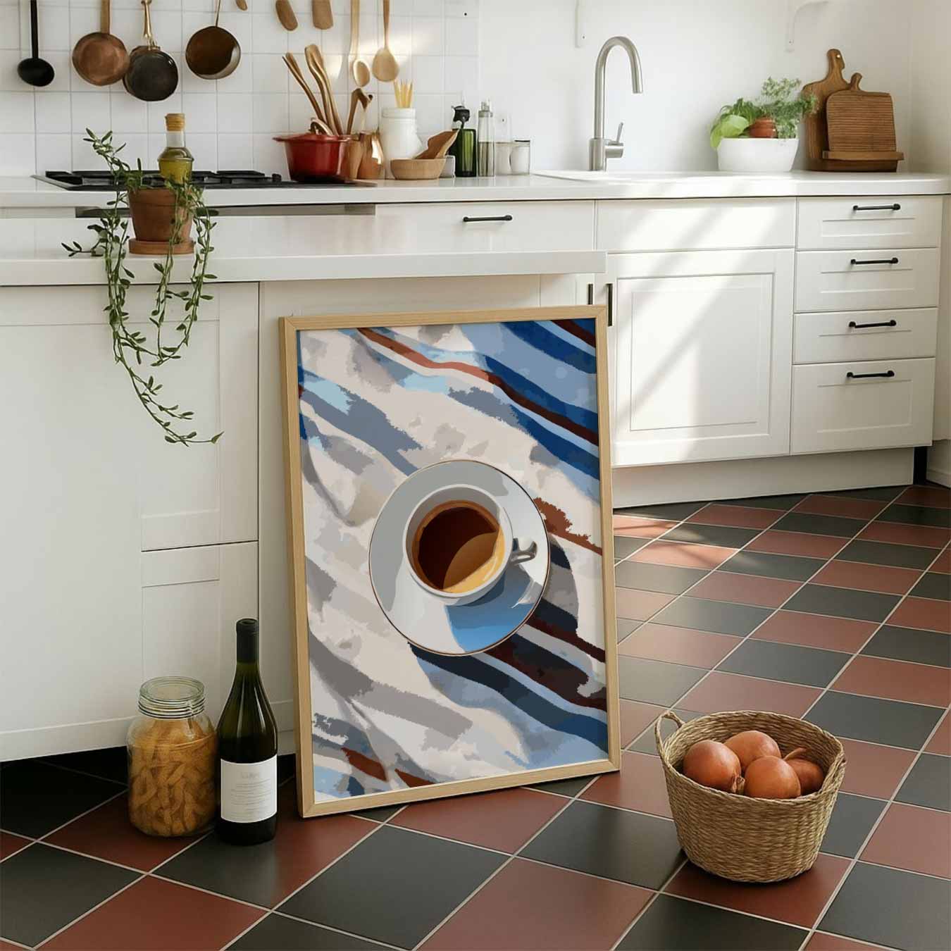 Koffie en Kunst Vibes Poster-WallArtistic