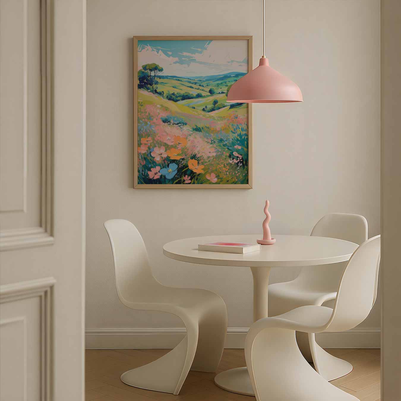 Vrolijke Bloemenweide Poster-WallArtistic