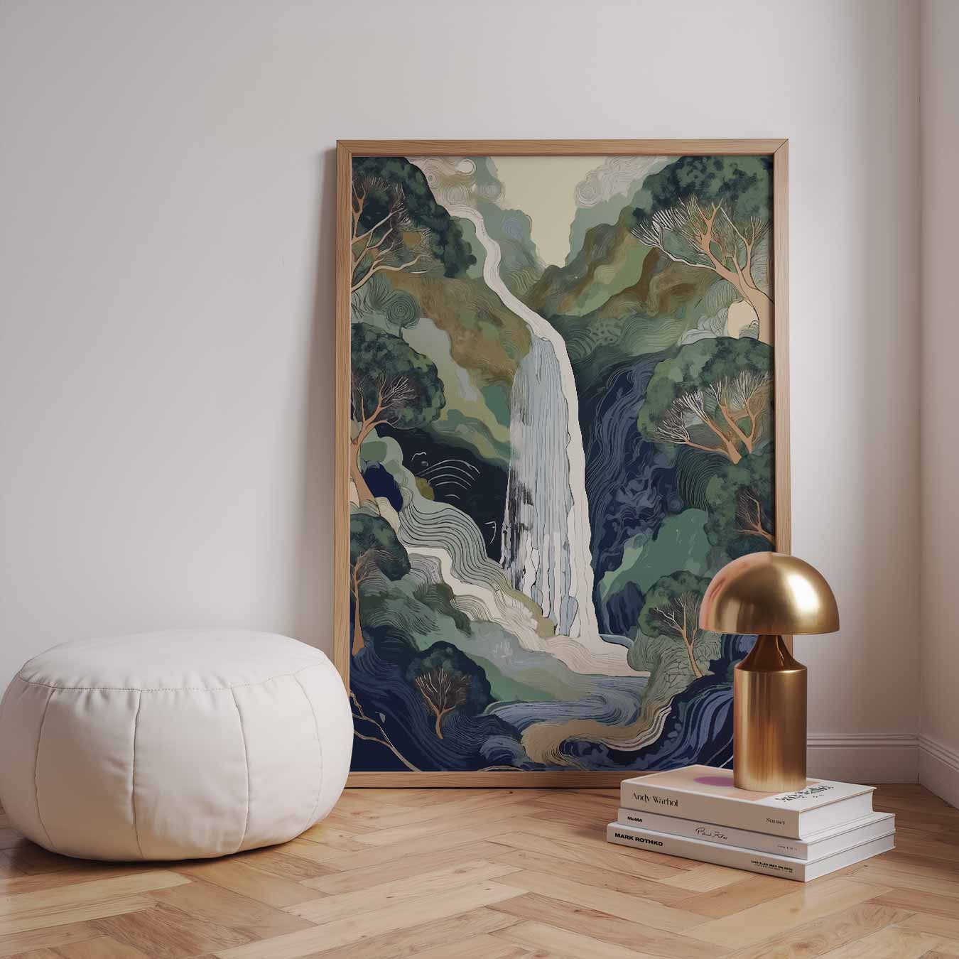 Betoverende Waterval Natuurposter-WallArtistic
