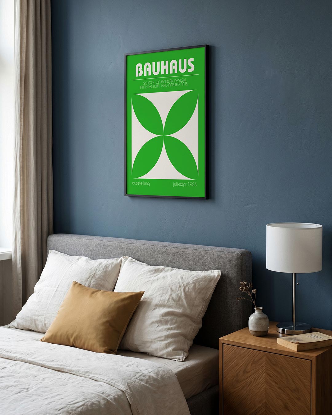 Groene vormenbalans Poster