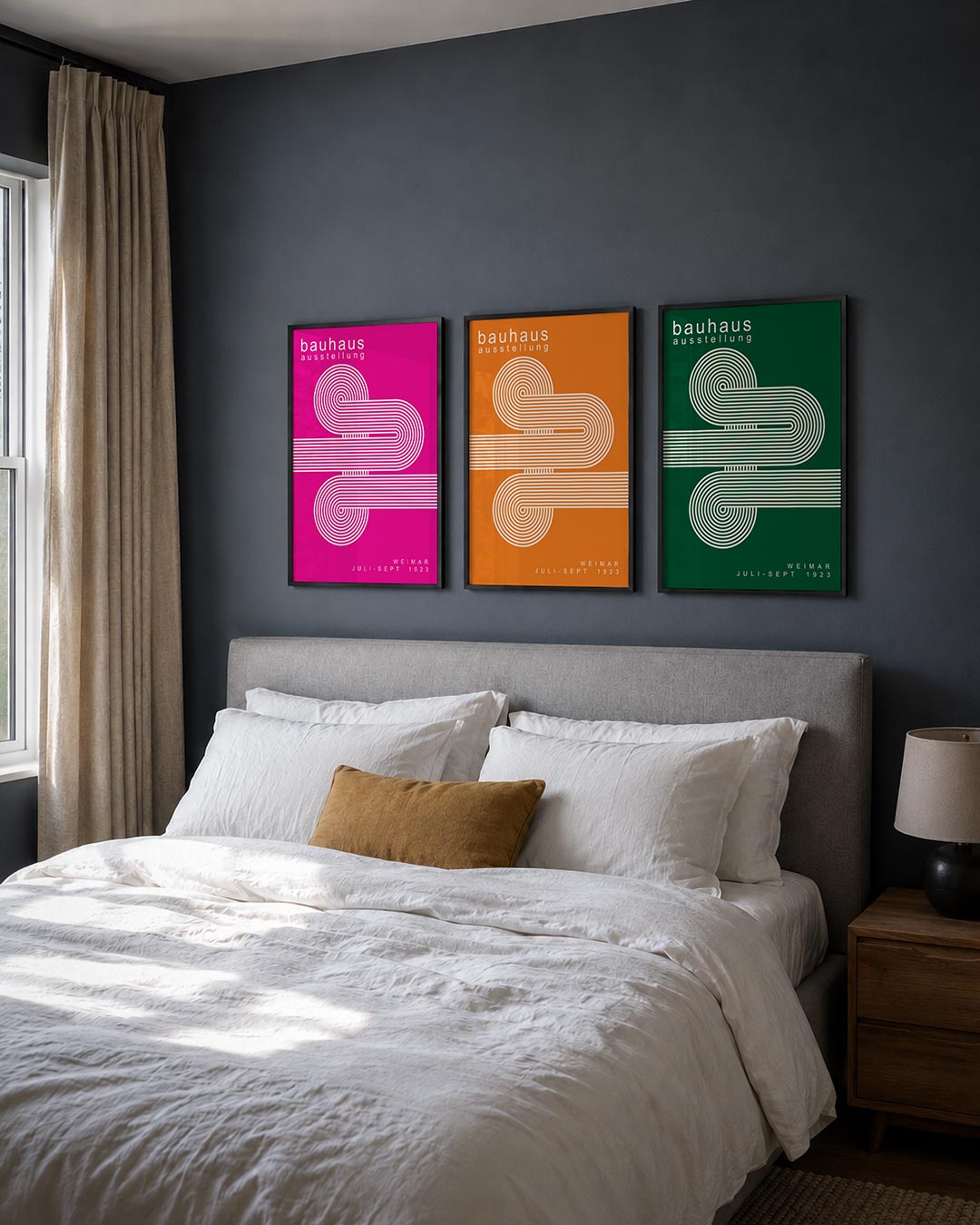 Lijnen en cirkelpatronen Posterset
