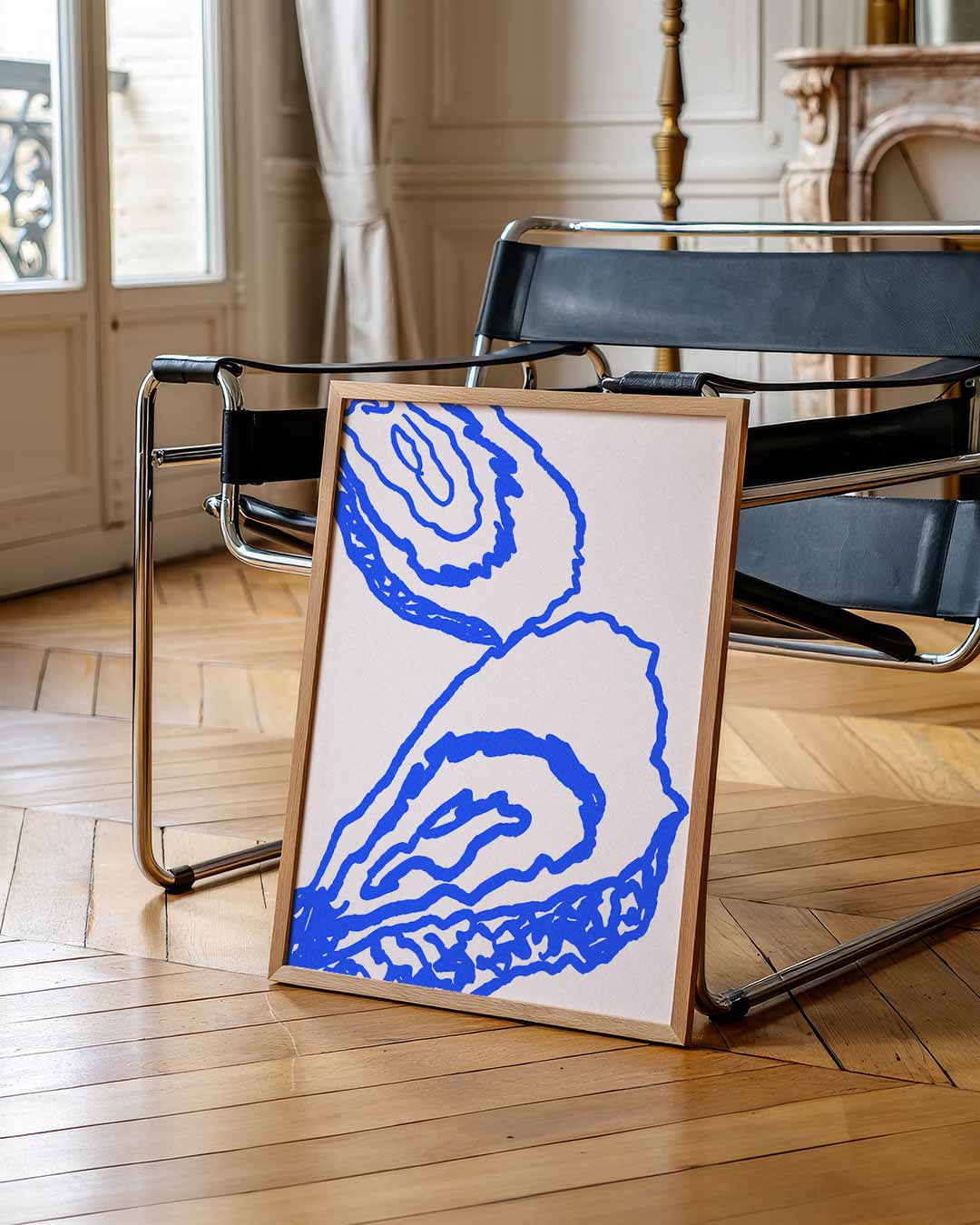 Elegante Oesterlijnen Poster-WallArtistic