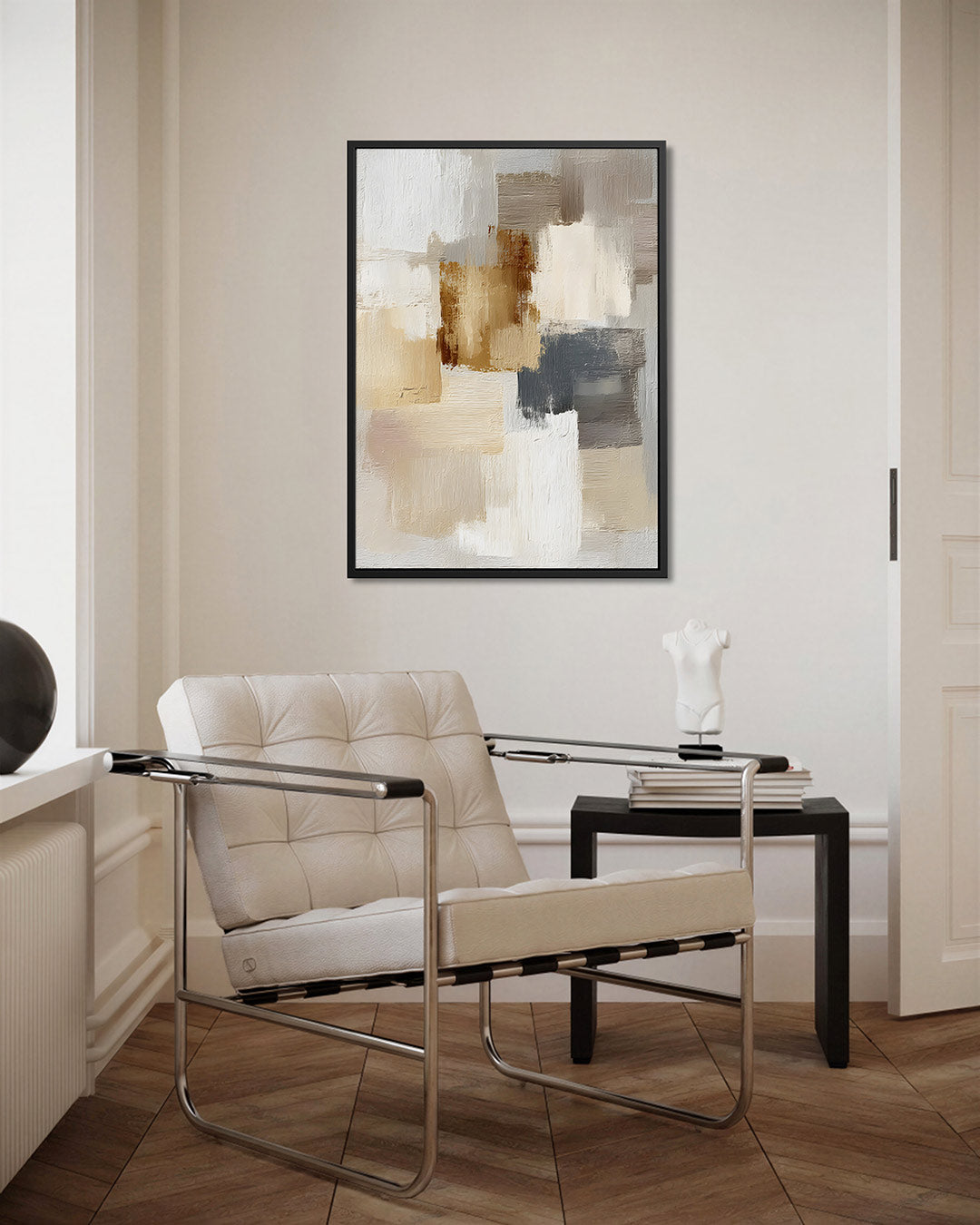 Zachte kleuren compositie Kunstwerk