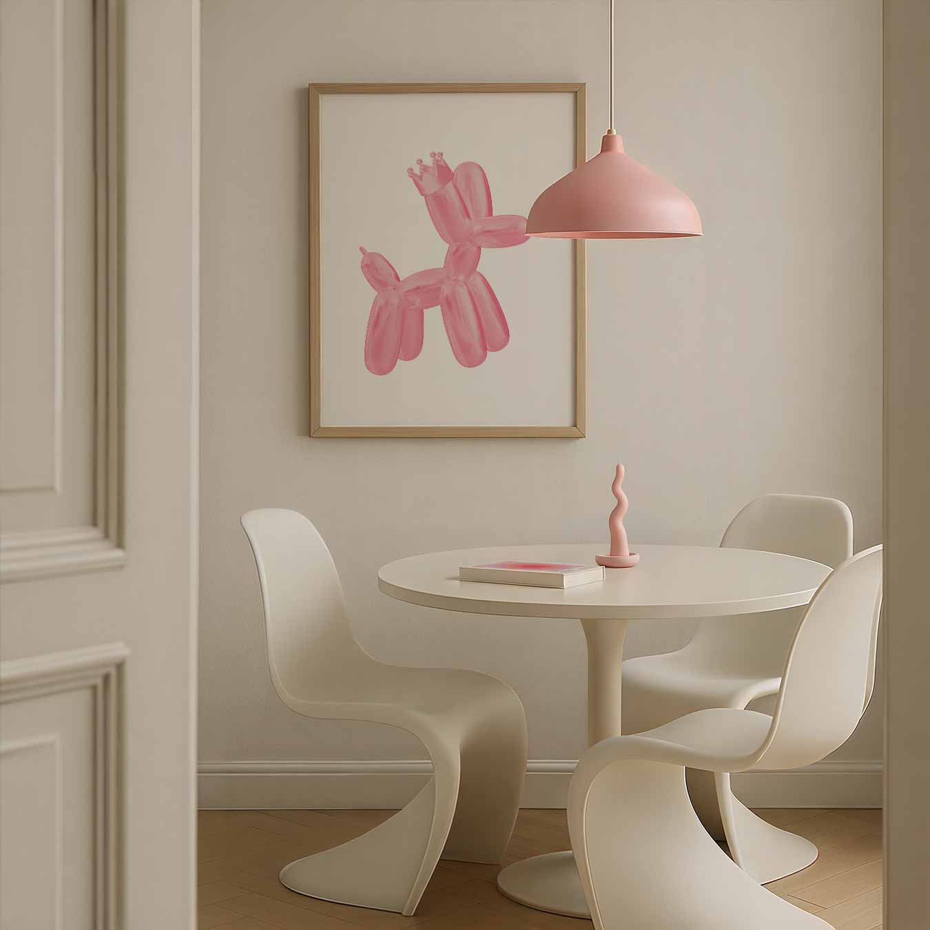 Ballonhond Met Kroontje Poster-WallArtistic