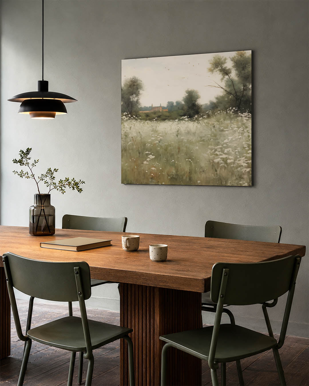 Rustig landschap Kunstwerk