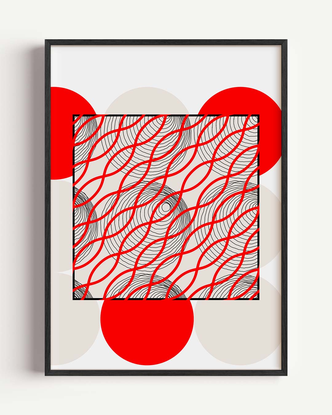Modern Artistieke Golven Poster-WallArtistic