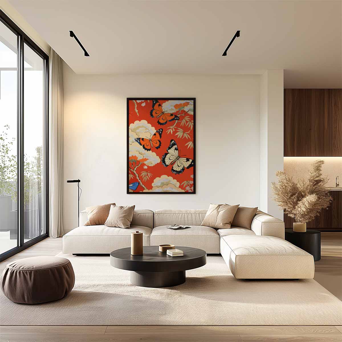 Vlinders in de Lucht Kunstwerk-canvas-dibond-plexiglas-wanddecoratie-WallArtistic