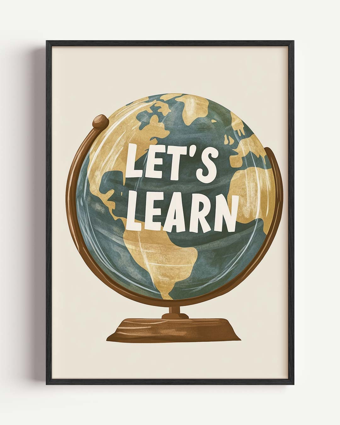 Wereldbol Inspiratieposter-WallArtistic