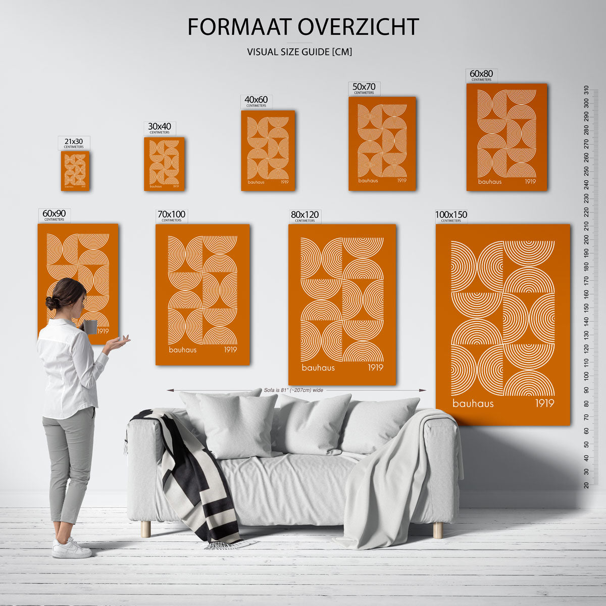 Cirkelpatroon ritme Poster
