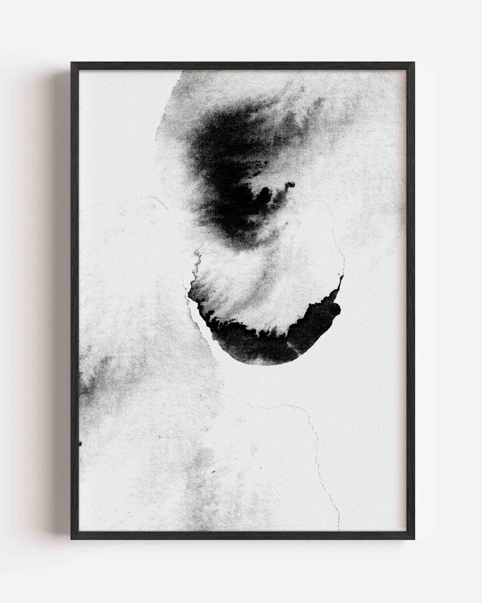Abstracte zwart wit Poster
