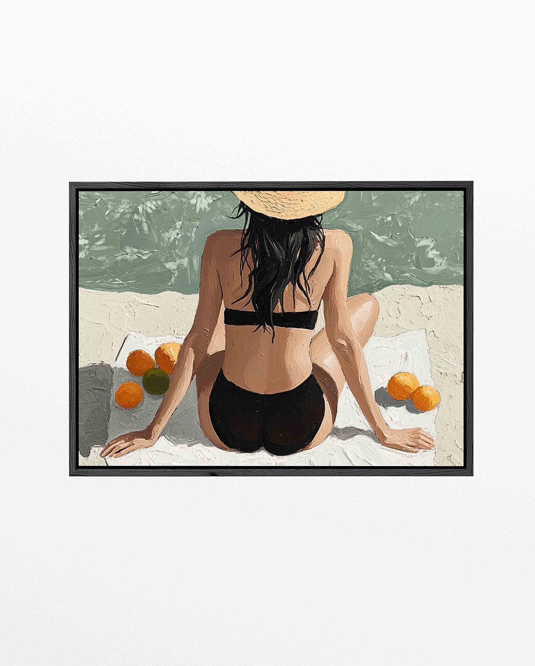 Zomers strandtafereel Kunstwerk