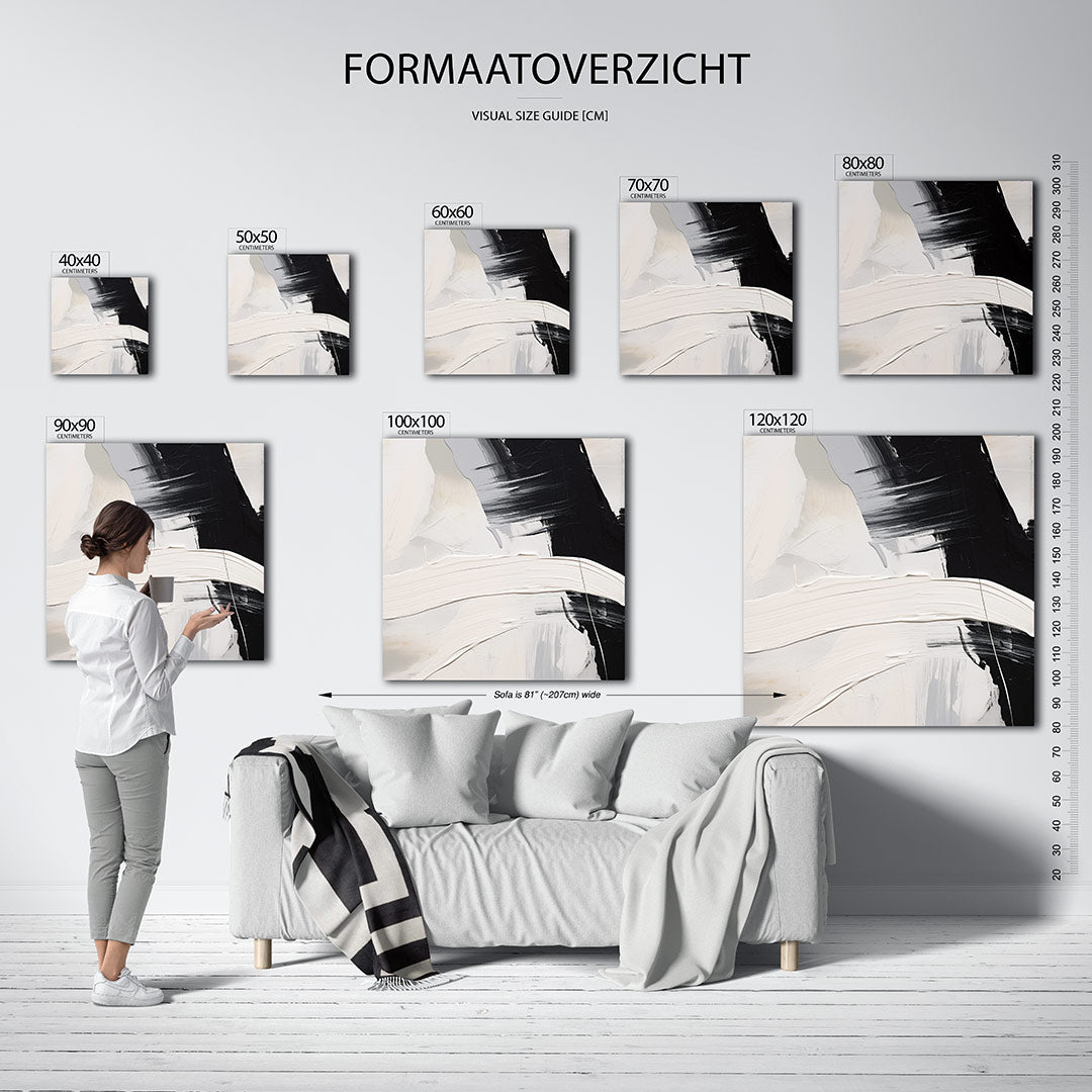 Penseelstreken Kunstwerk