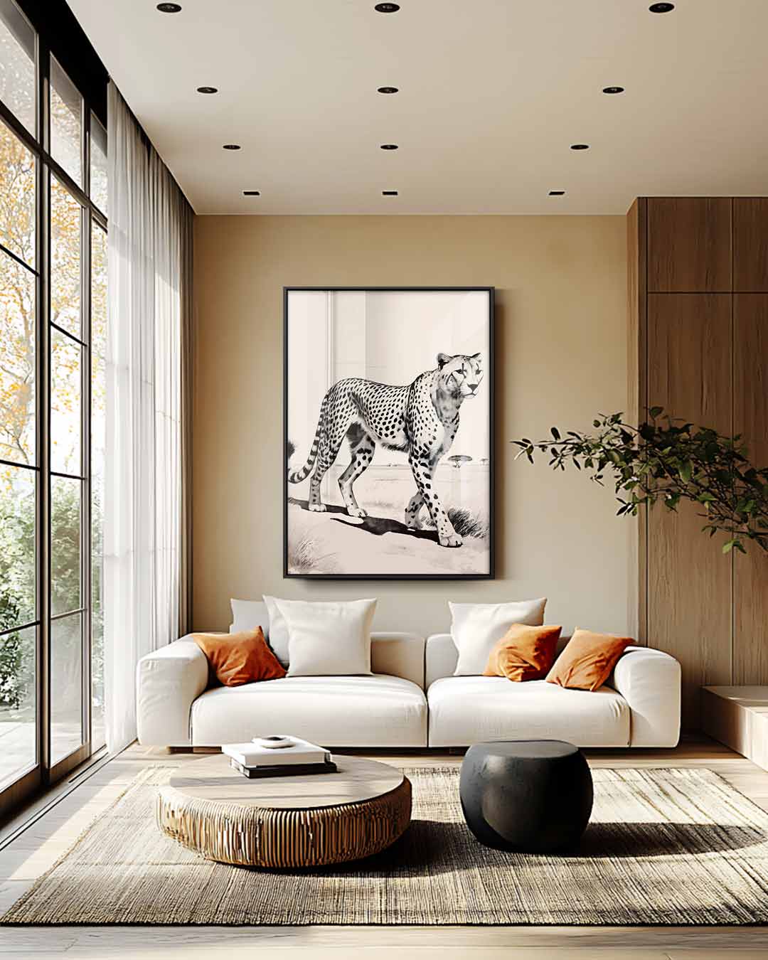 De Sierlijke Jachtluipaard Kunstwerk