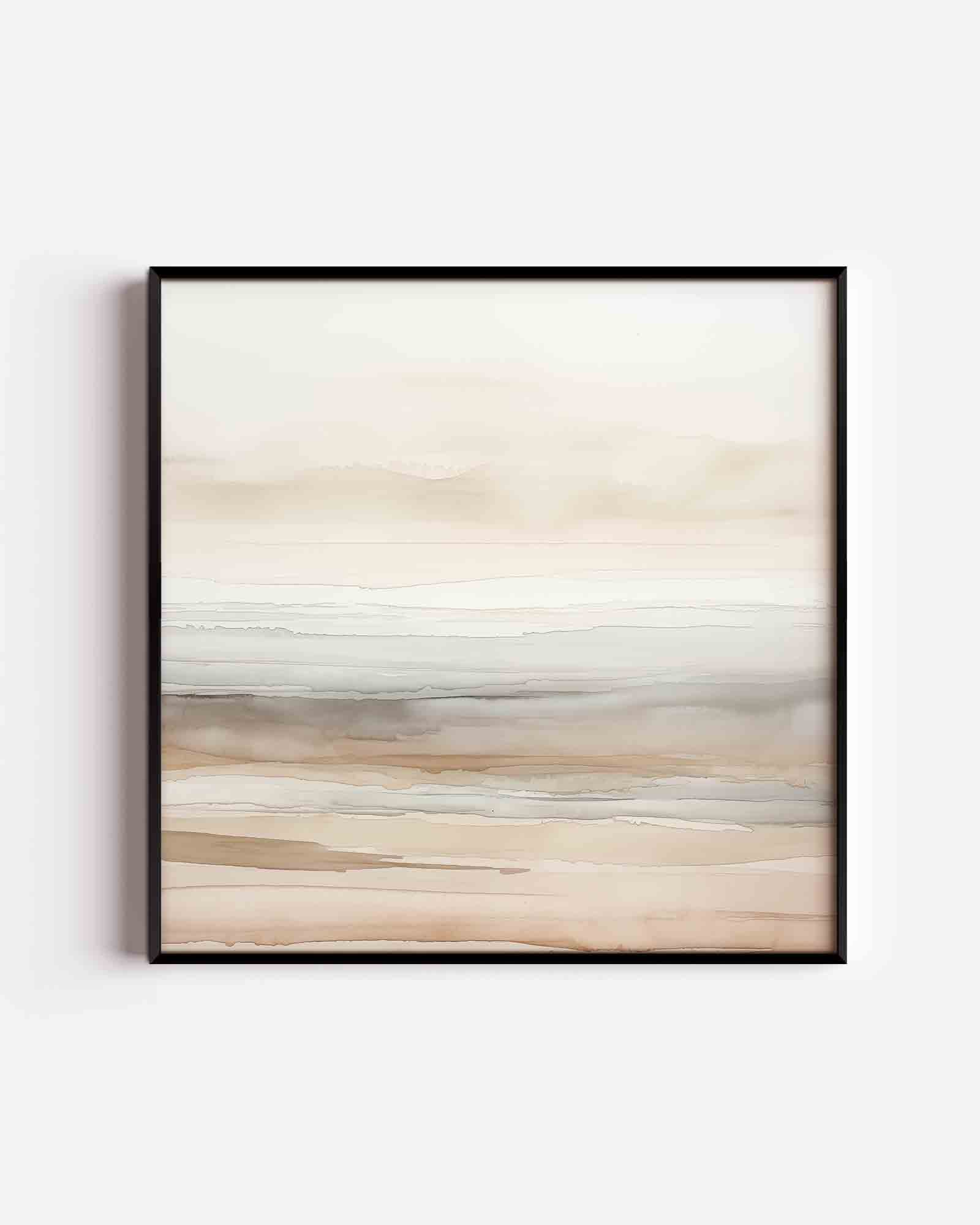 Landschap in zachte tinten Poster