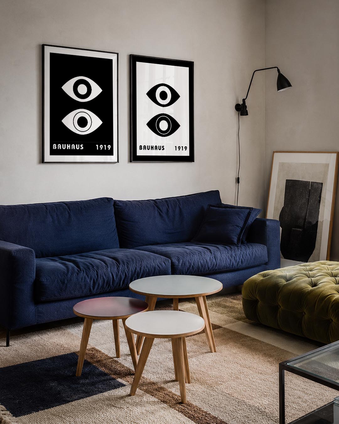 Oogvormen contrast Posterset