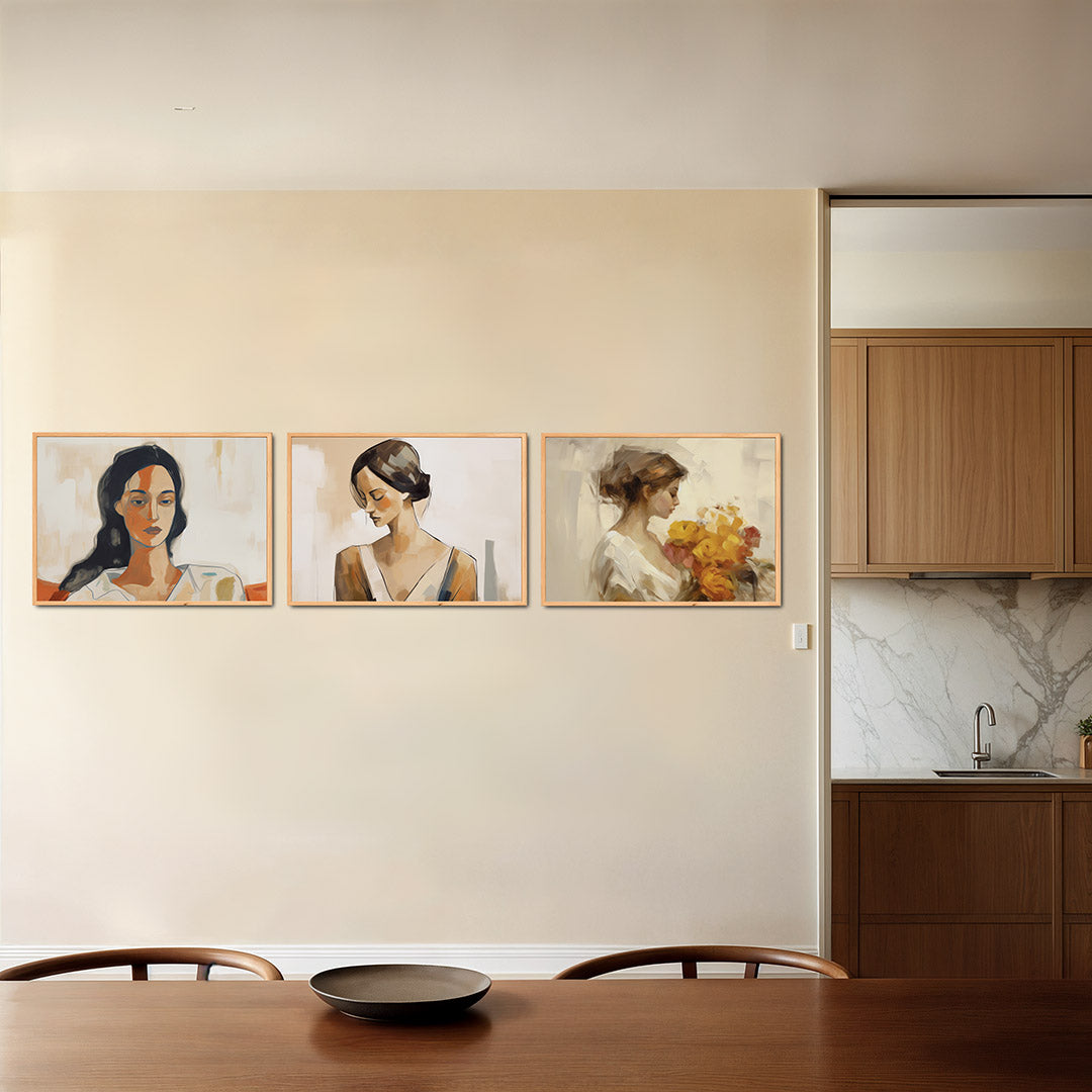 Portret in kleurvlakken Posterset