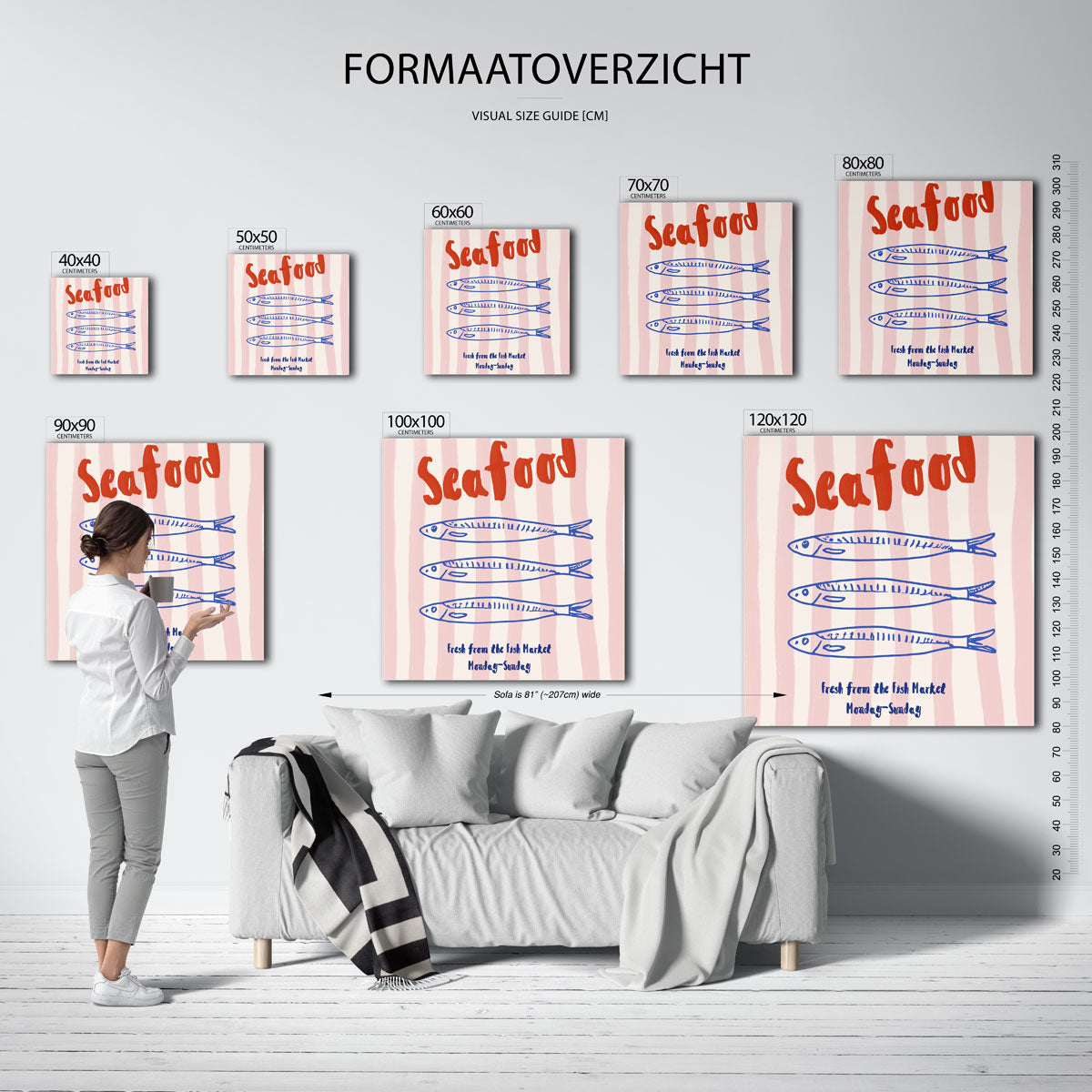 Seafood en vissen Poster
