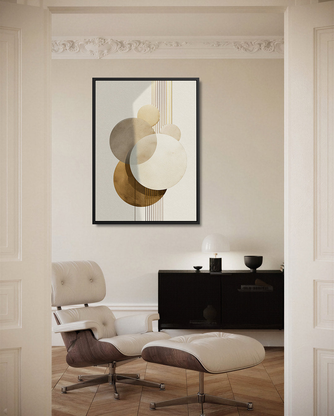 Geometrische cirkels Kunstwerk