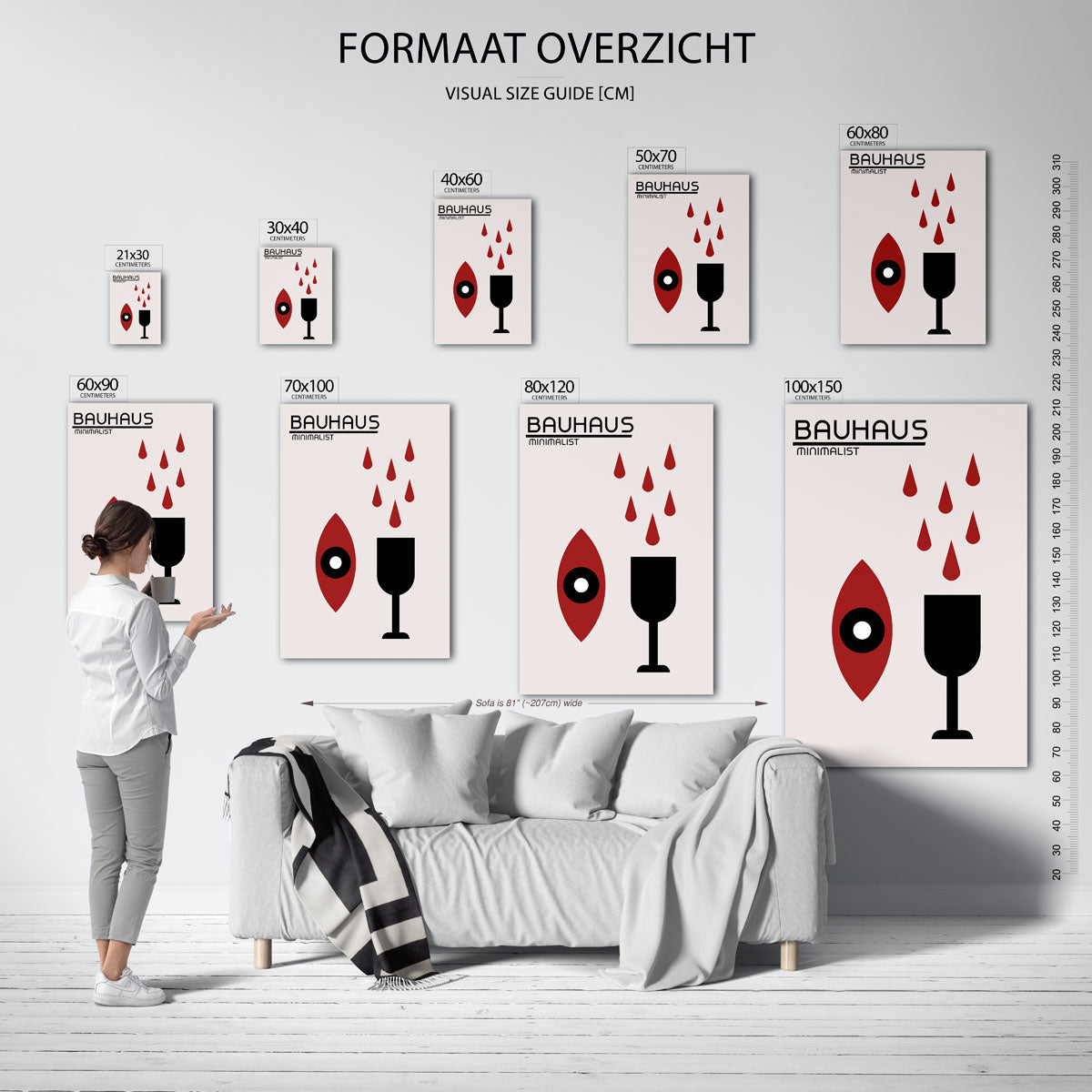 Vormen en vlaken Poster