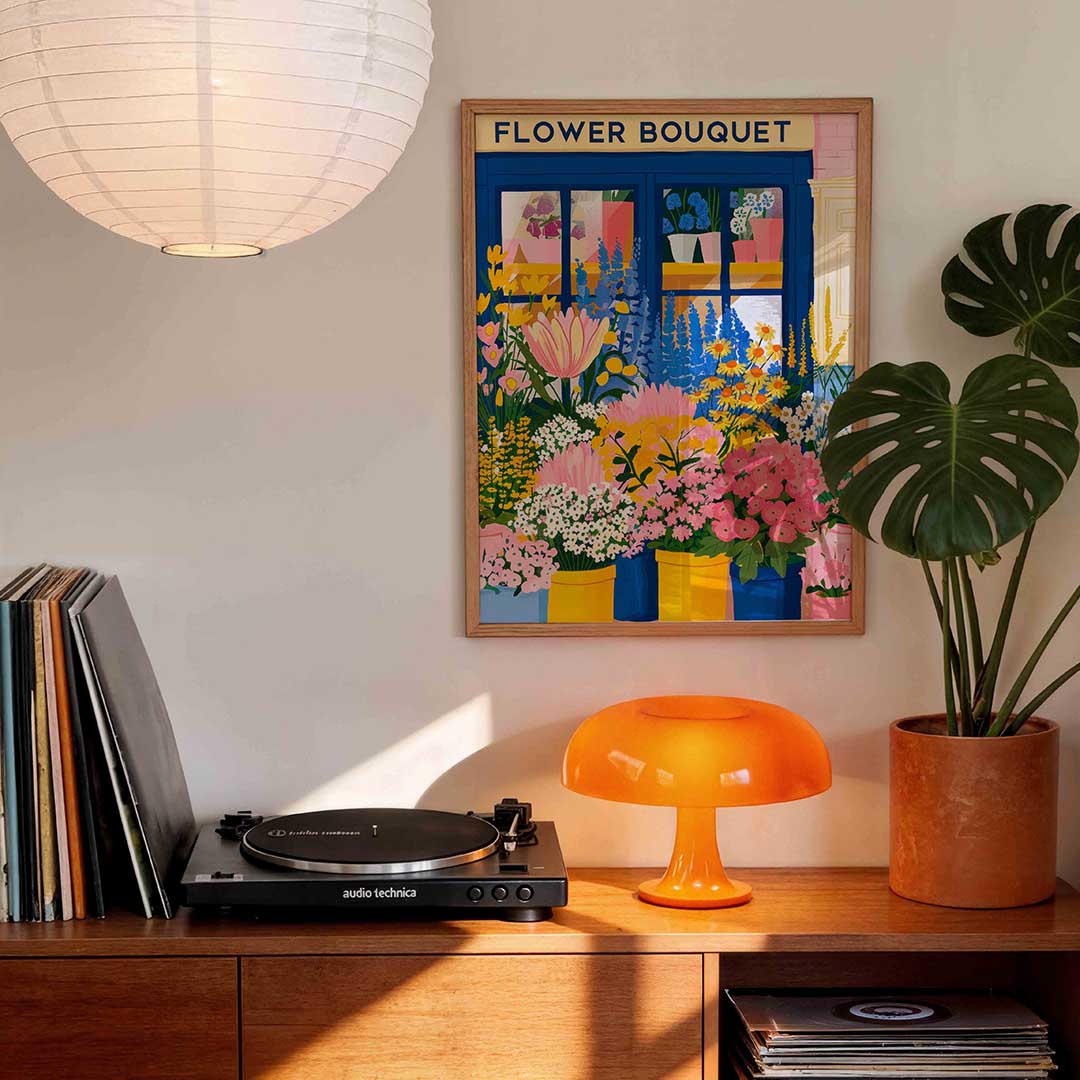 Bloemenwinkel Poster